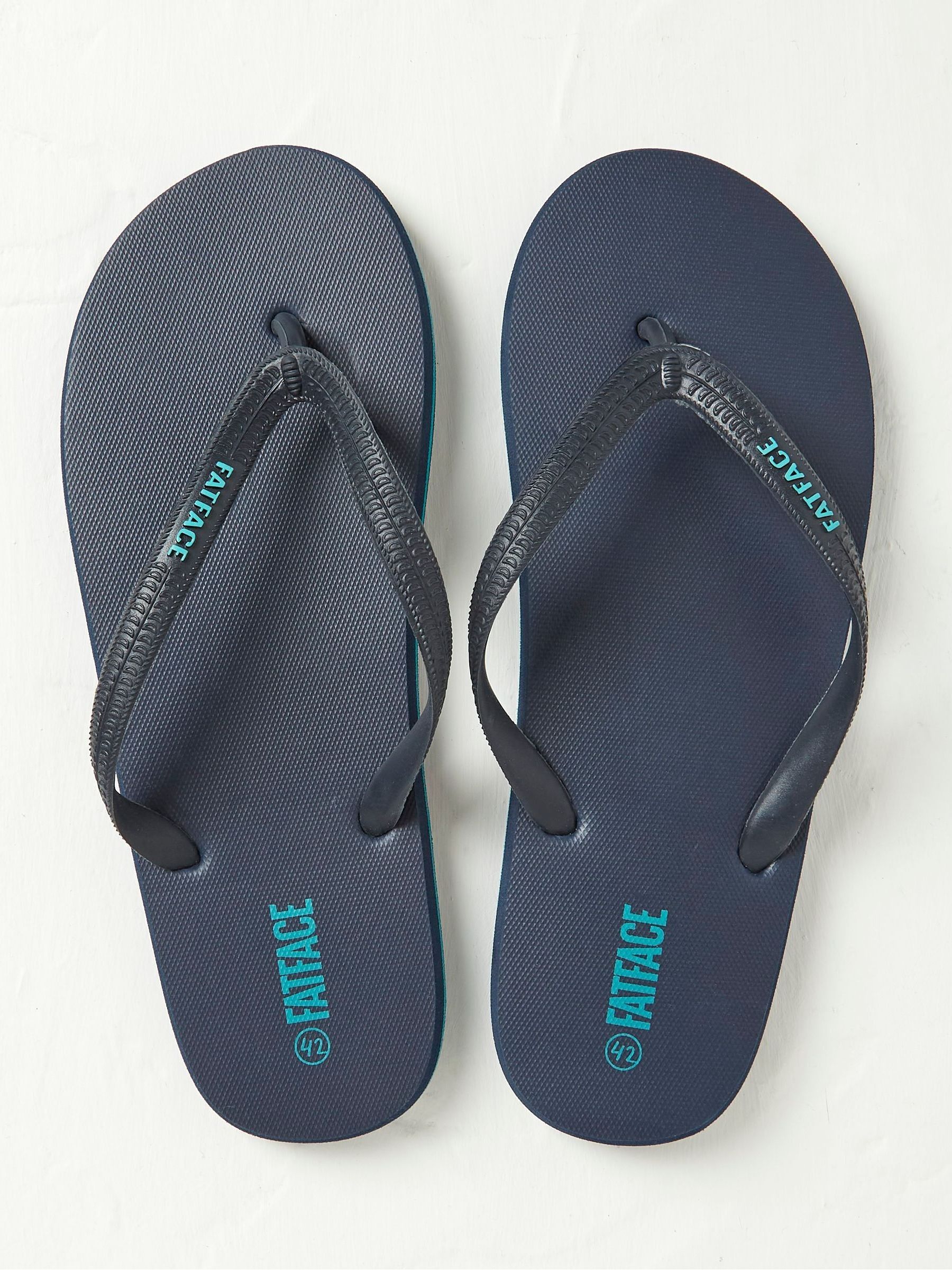 Henley Blue Flip Flops - Image 2 of 3