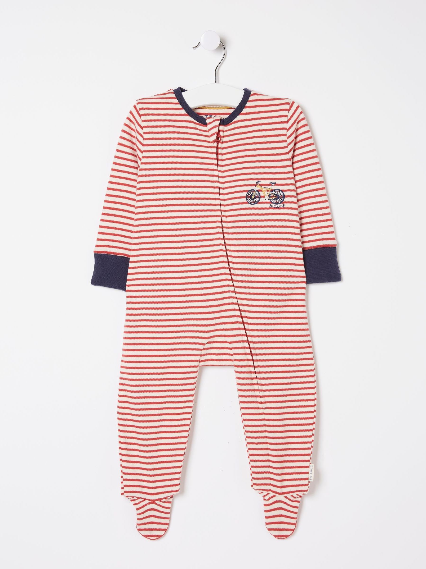 Red Bike Graphic Zipped Sleepsuit - Image 1 of 2