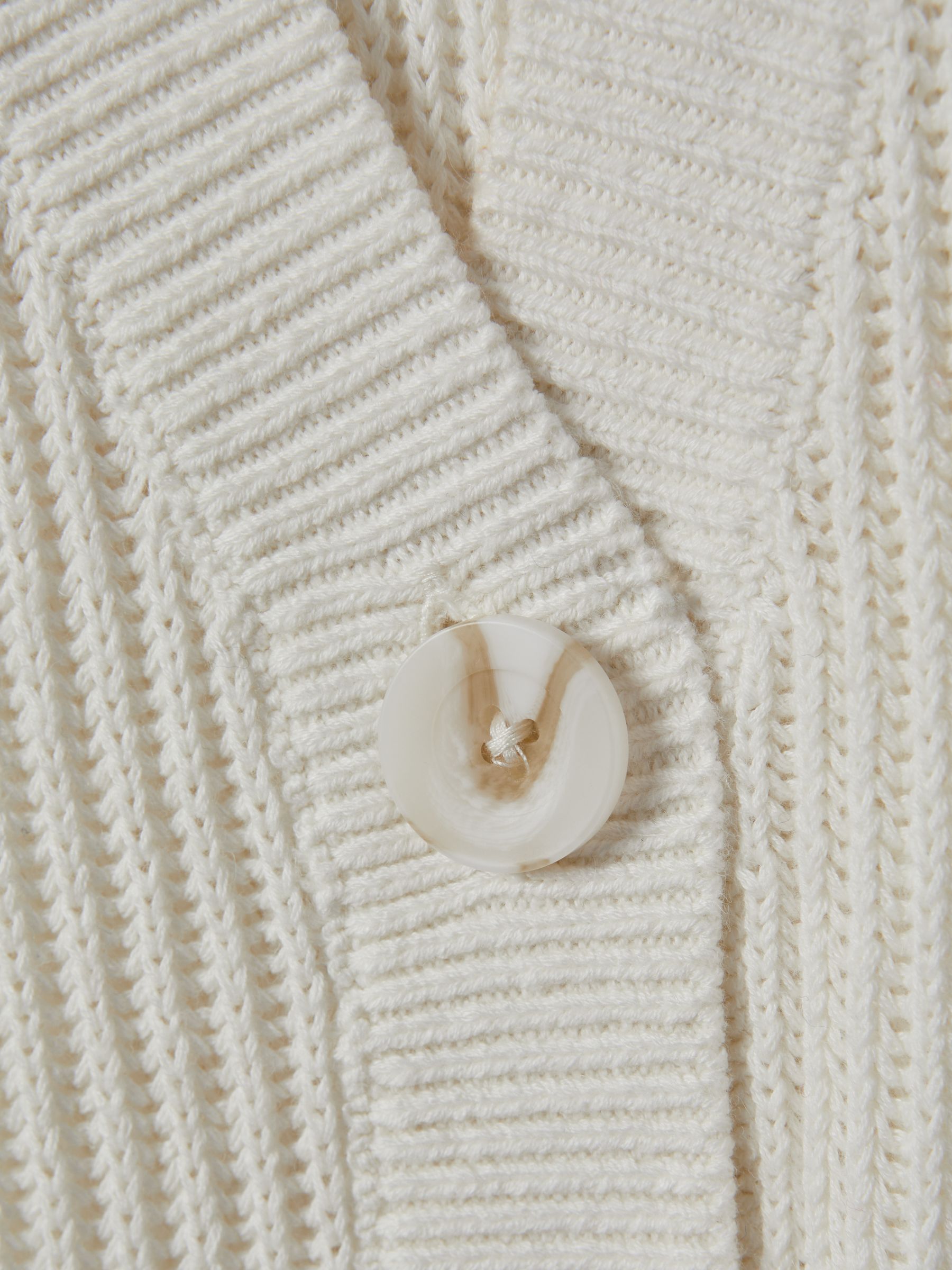 Knitted Halter Neck Top With Linen in Ivory - Image 5 of 5