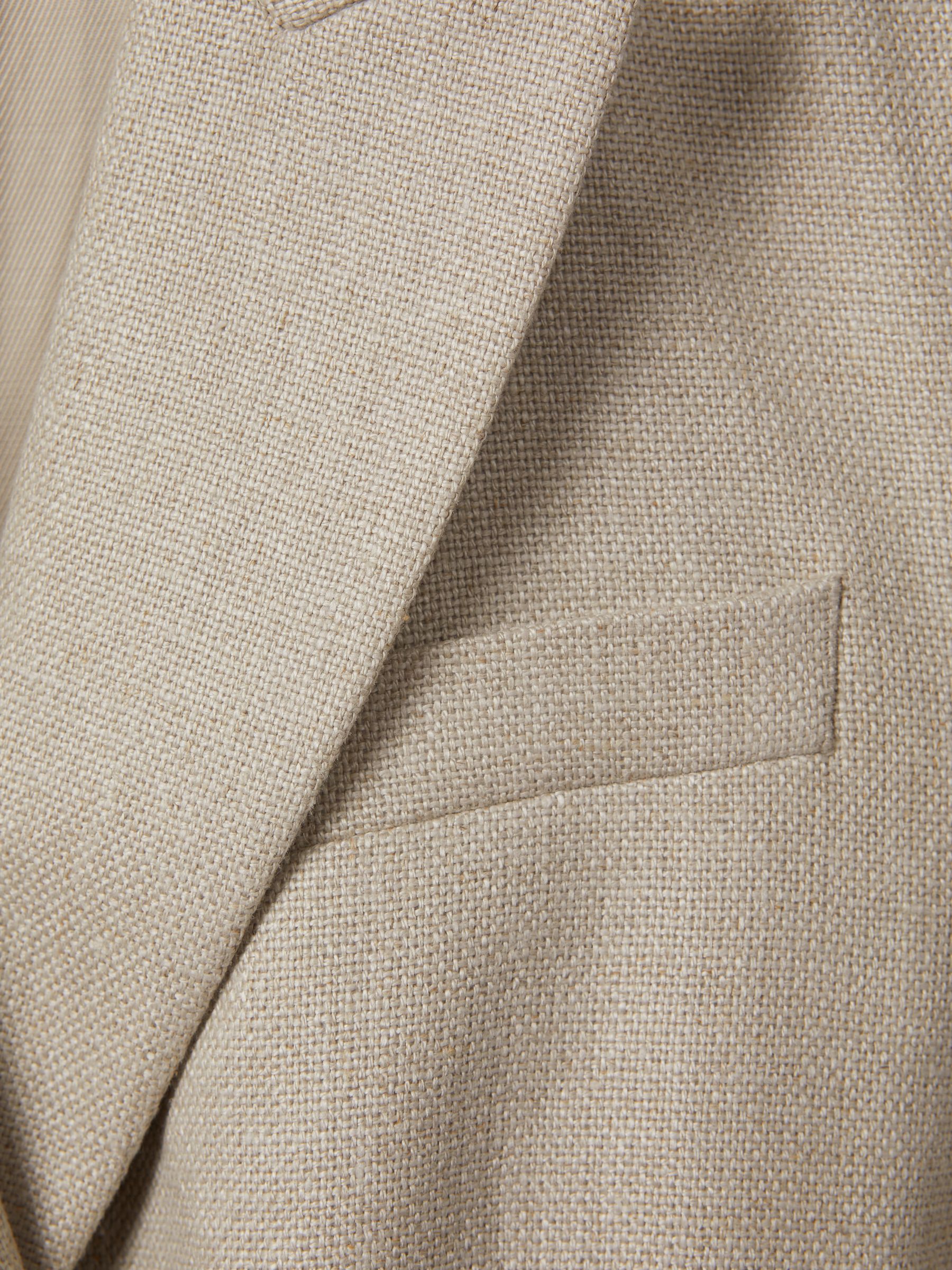 Linen Belted Waistcoat in Natural - Image 6 of 6
