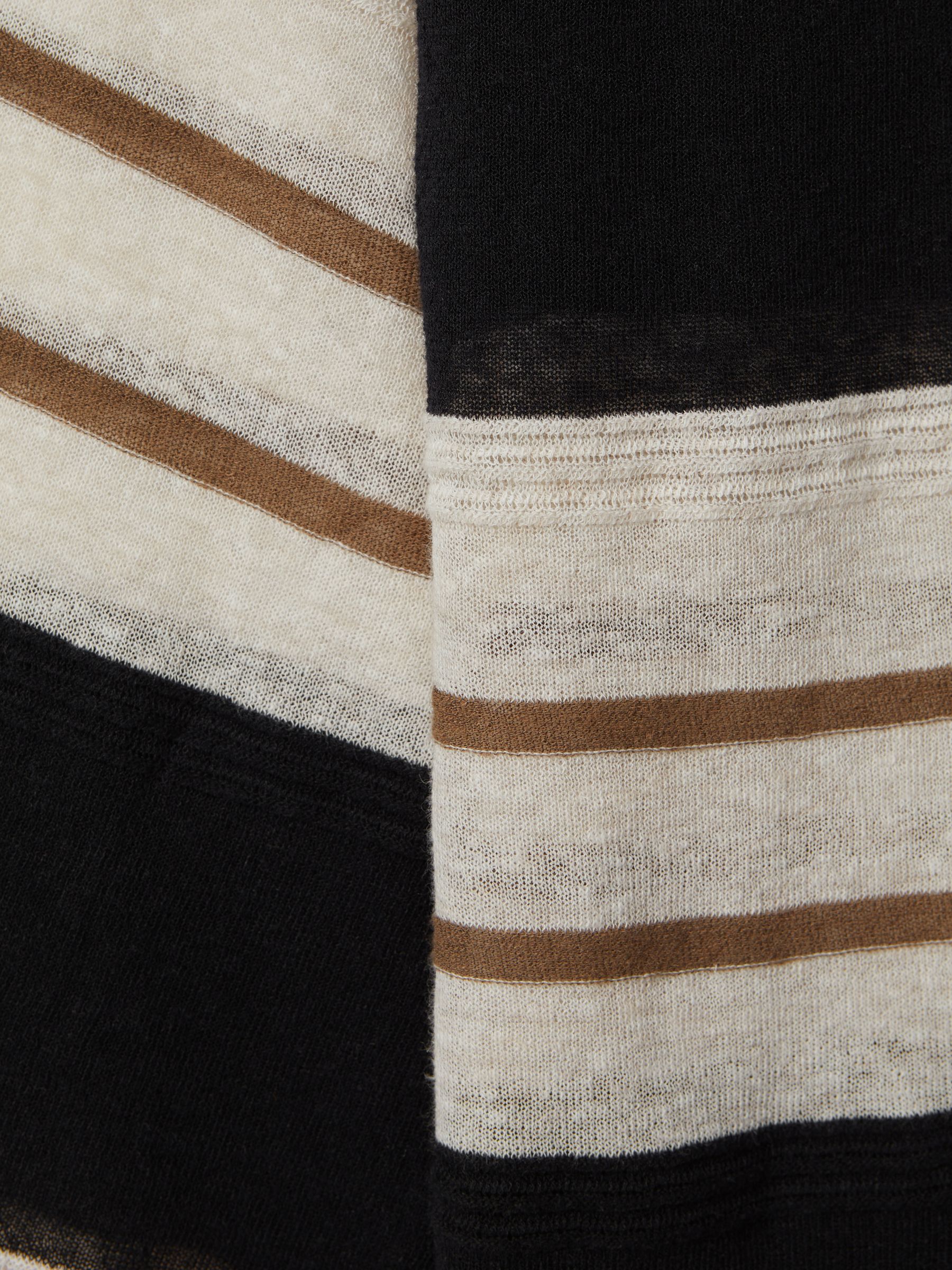 Striped Rugby Top in Black/Ivory - Image 6 of 6