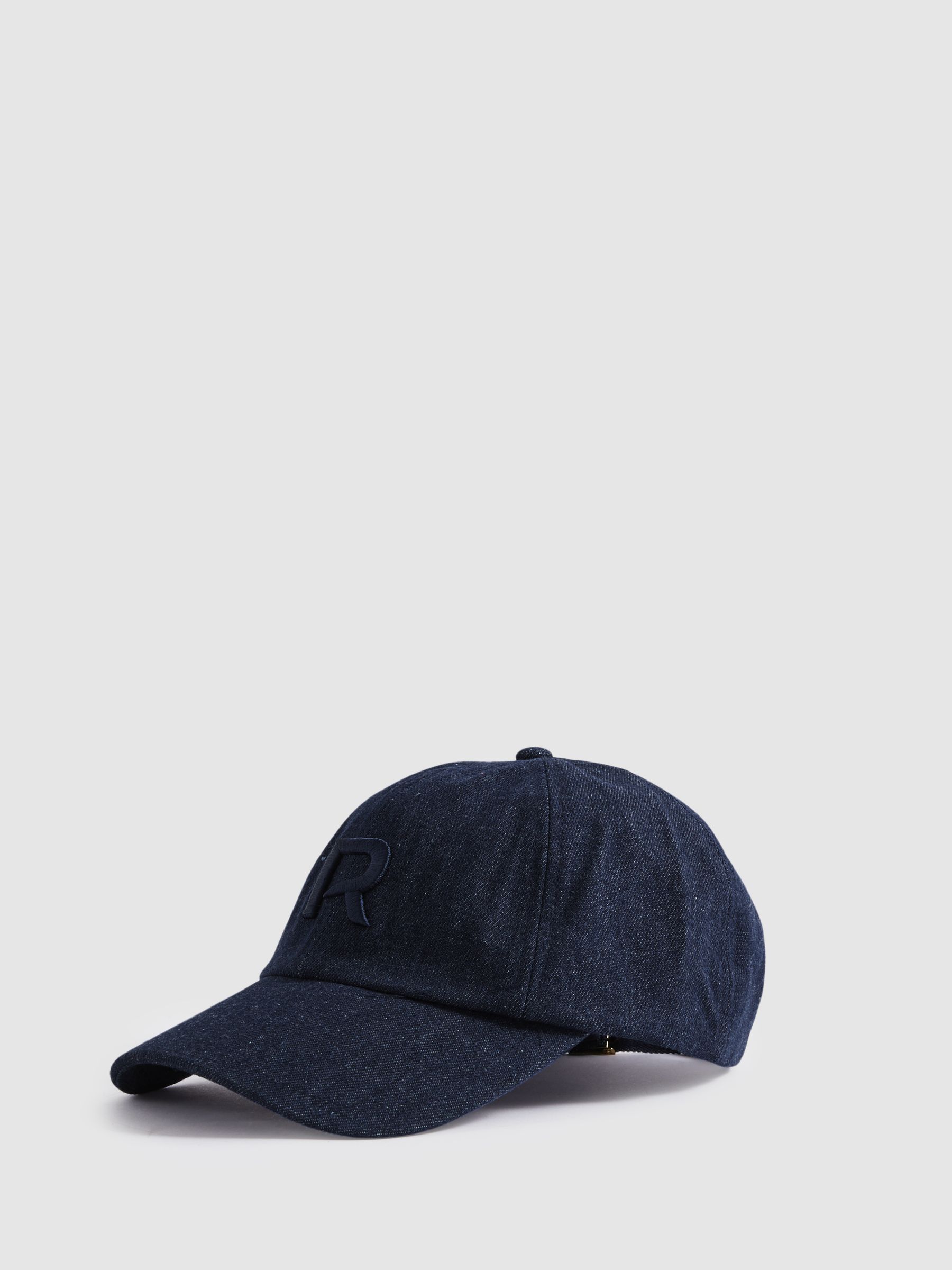 Denim Baseball Cap in Blue - Image 1 of 5