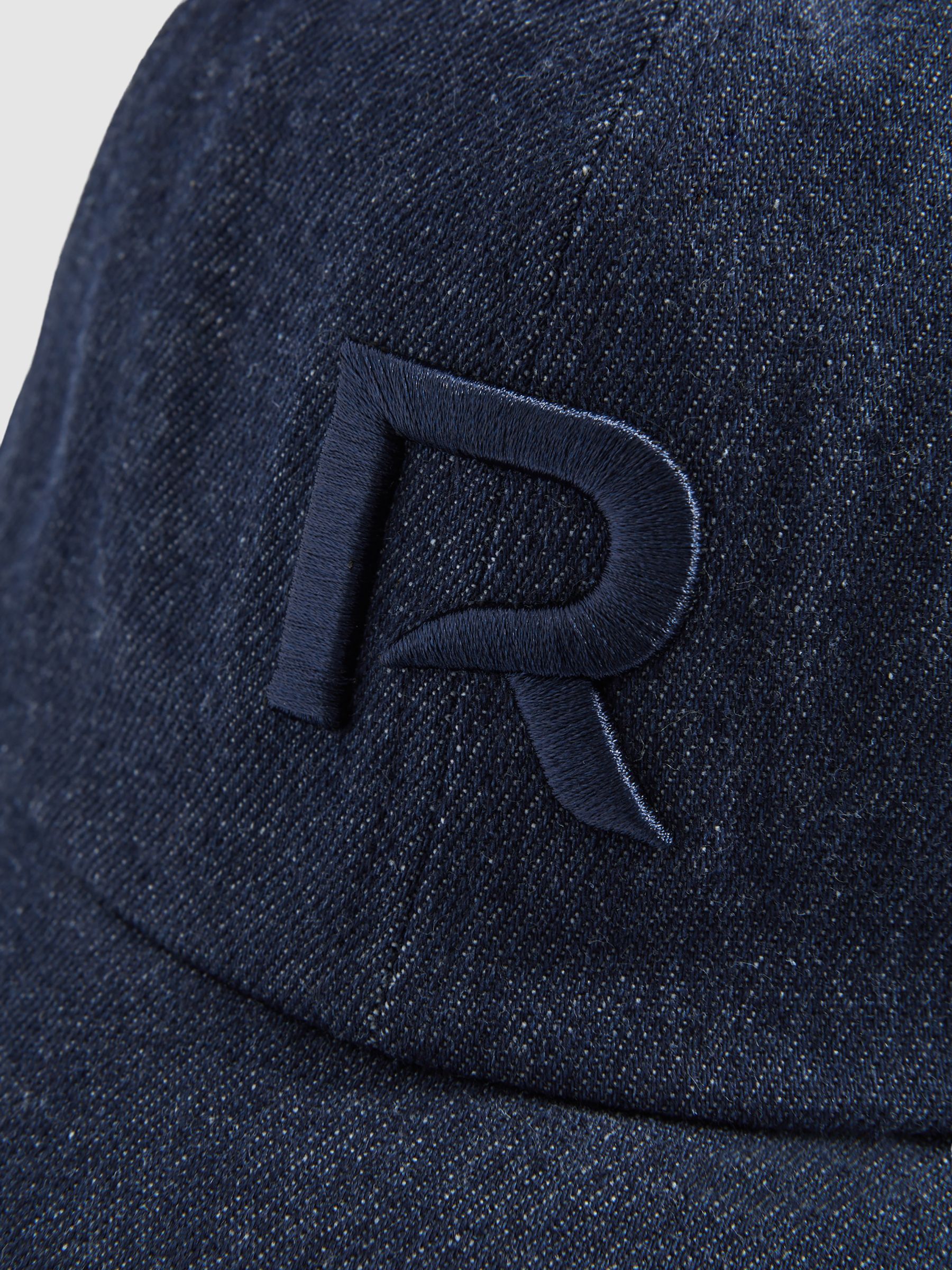 Denim Baseball Cap in Blue - Image 4 of 5