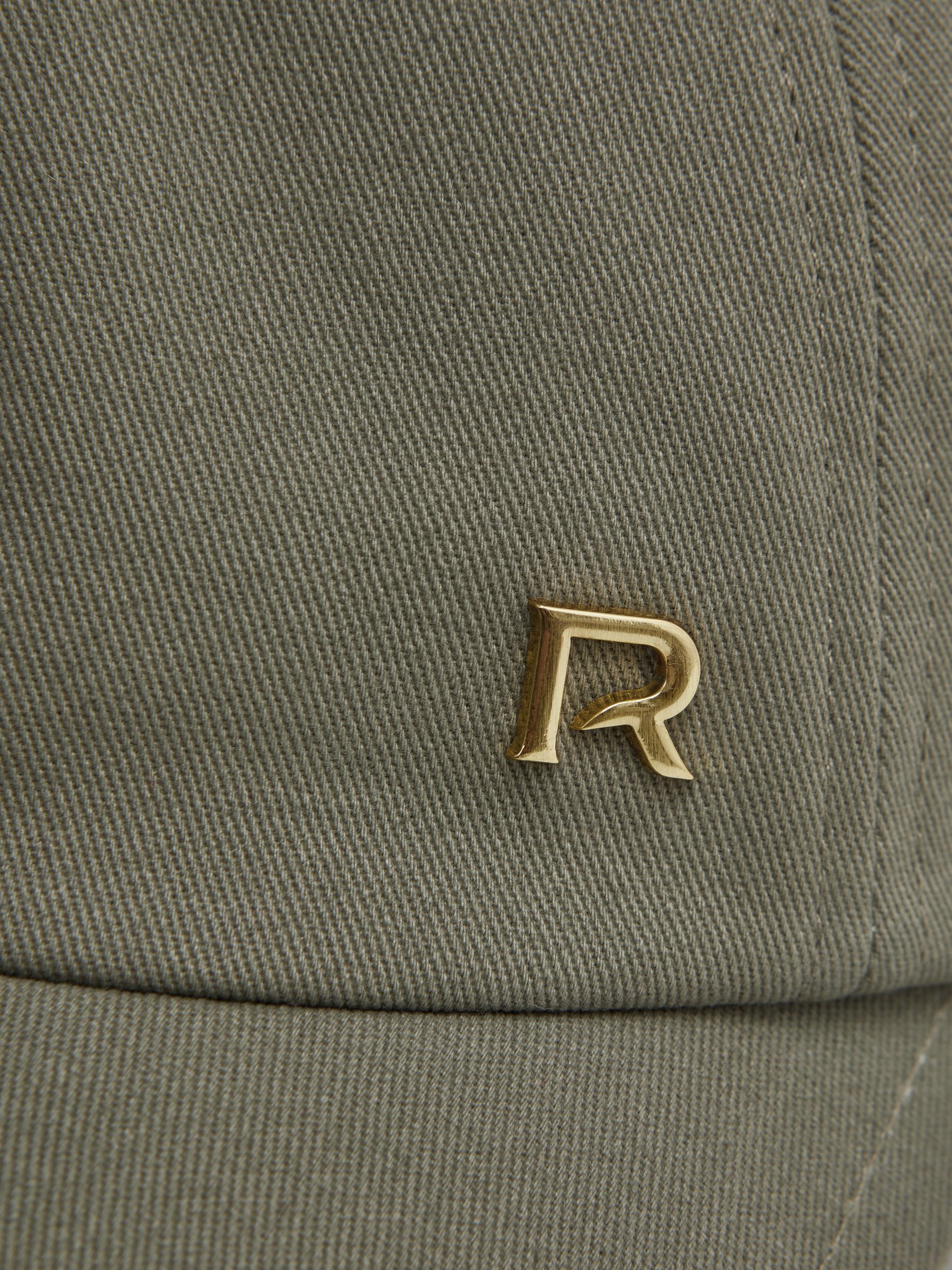 Cotton Twill Baseball Cap in Khaki - Image 4 of 4