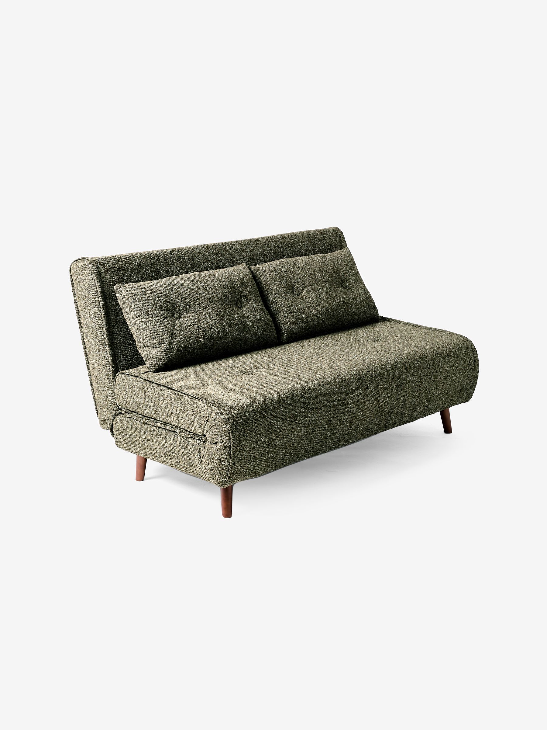 Regular Haru 2 Seater Sofa Bed in Forrest Green Pax Boucle - Image 8 of 8