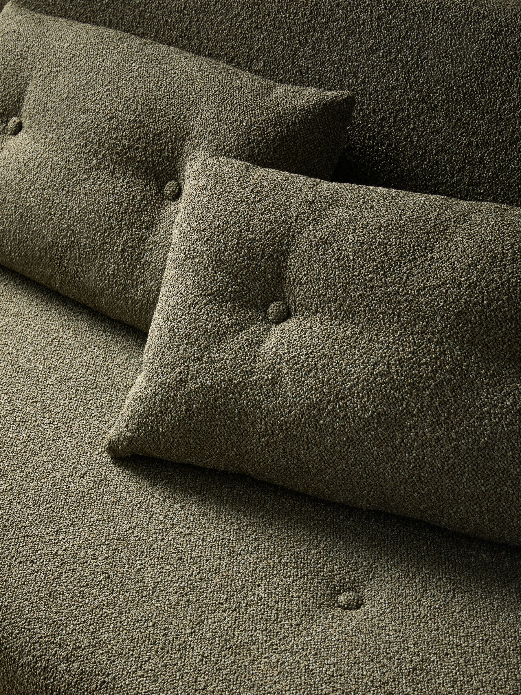 Large Haru 2 Seater Sofa Bed in Forrest Green Pax Boucle - Image 6 of 7