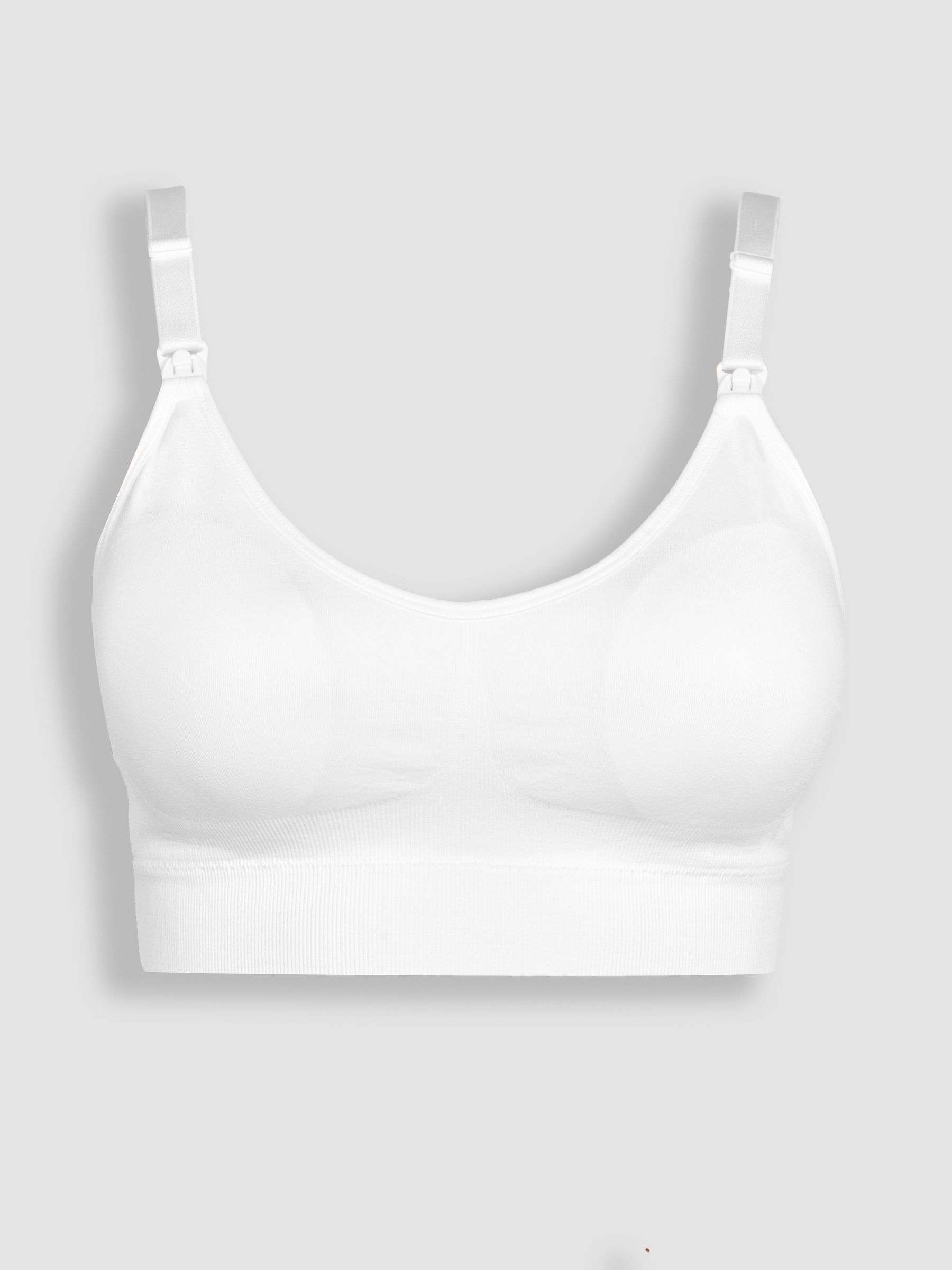 White Emma-Jane Padded Seamless Maternity & Nursing Bra - Image 4 of 5