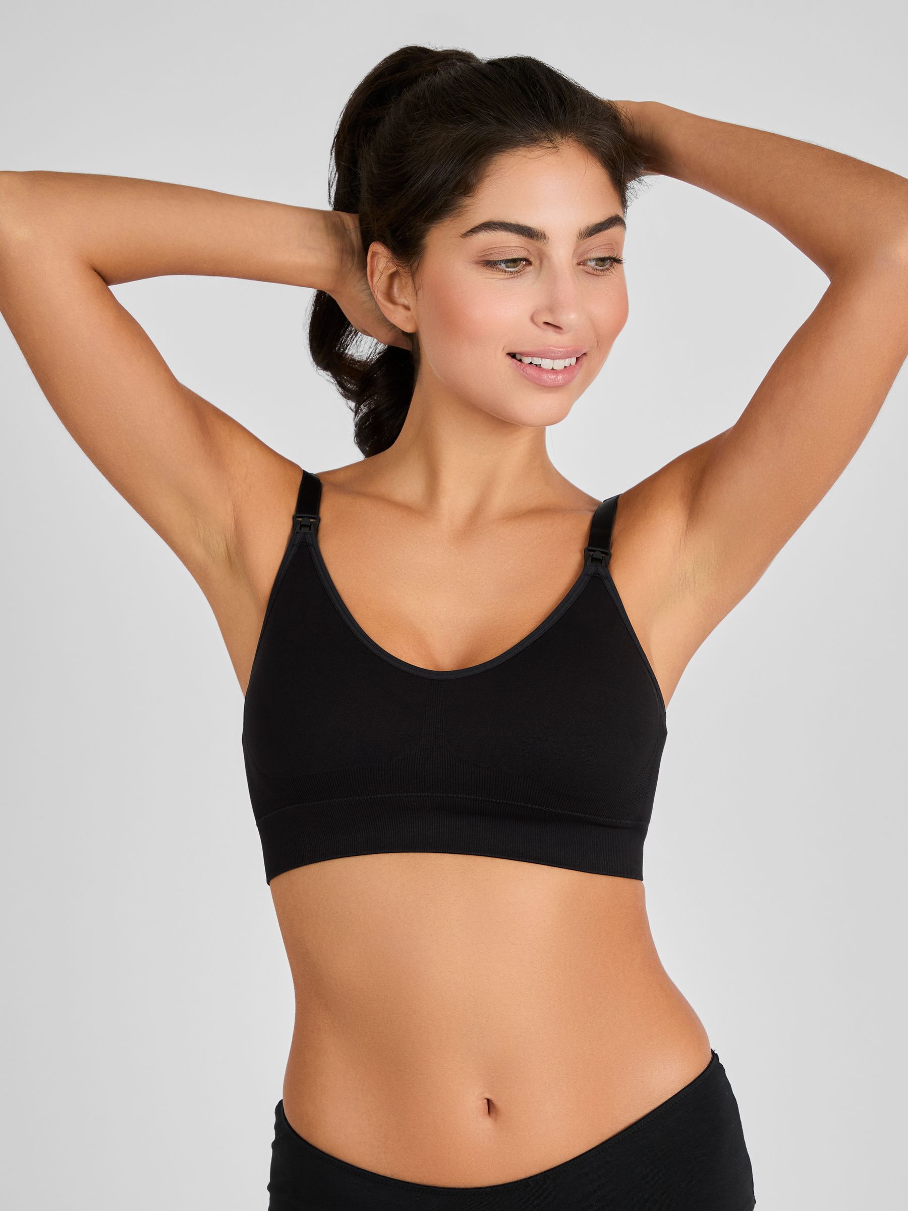 Black Emma-Jane Padded Seamless Maternity & Nursing Bra - Image 1 of 5