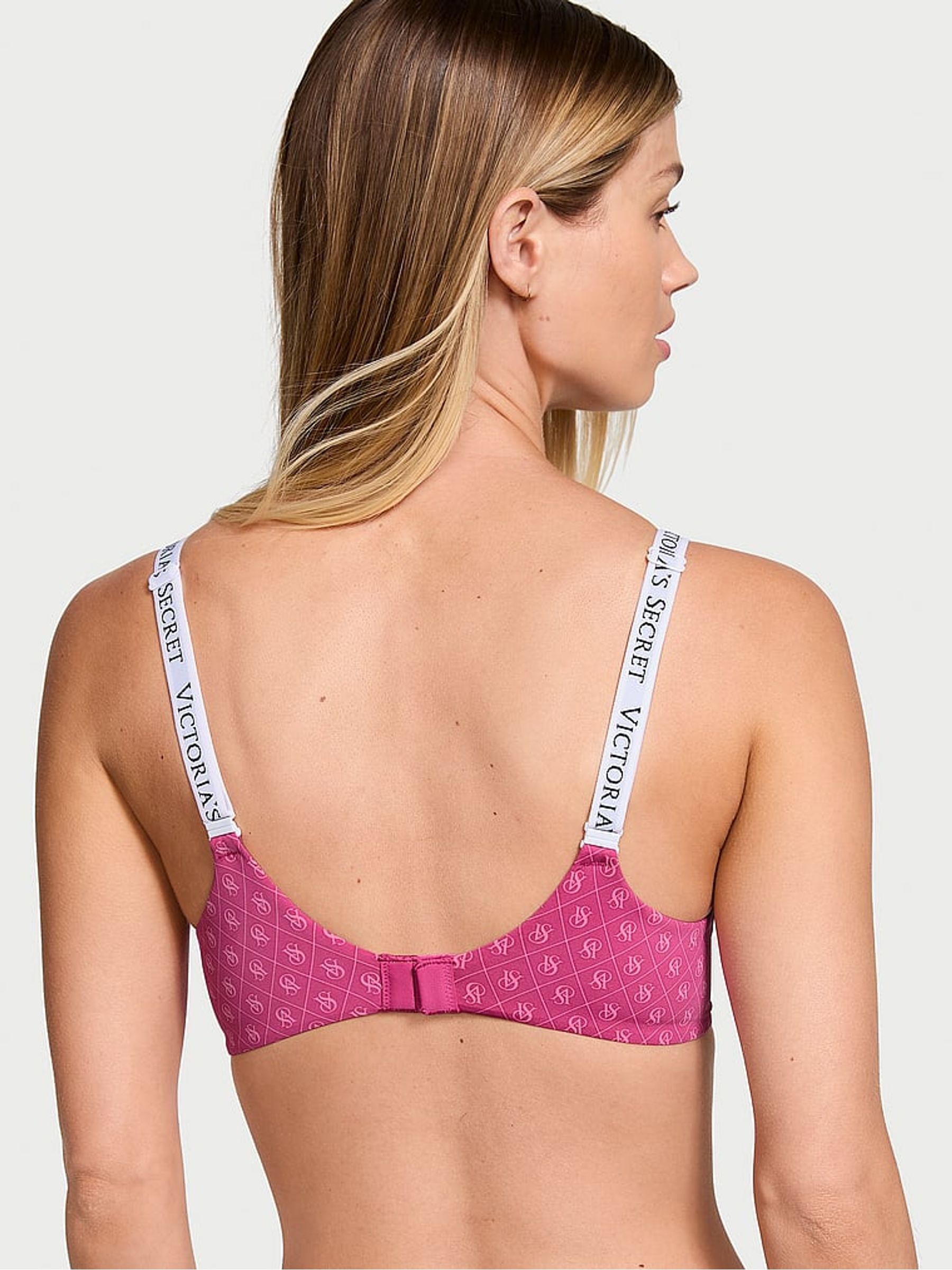 Luscious Rose Pink Shine Full Cup Push Up Bra - Image 2 of 3