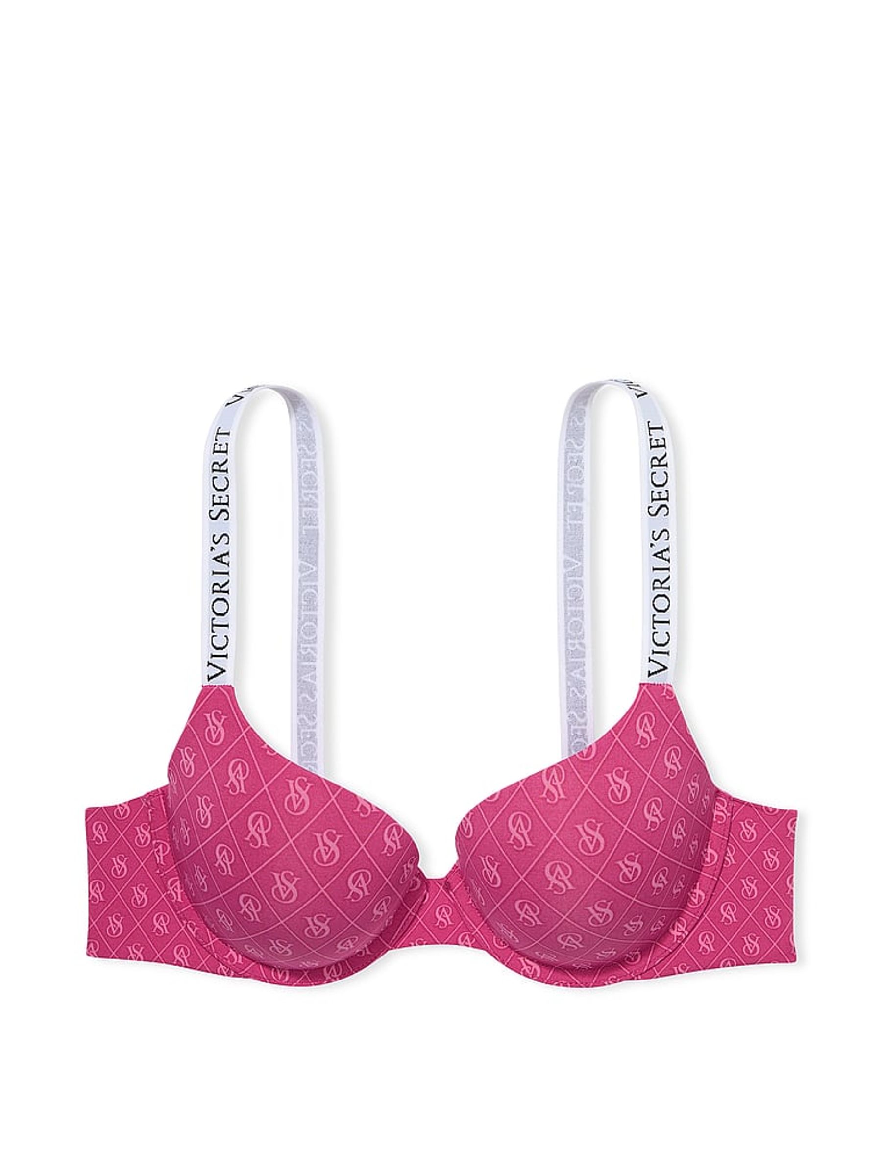 Luscious Rose Pink Shine Full Cup Push Up Bra - Image 3 of 3