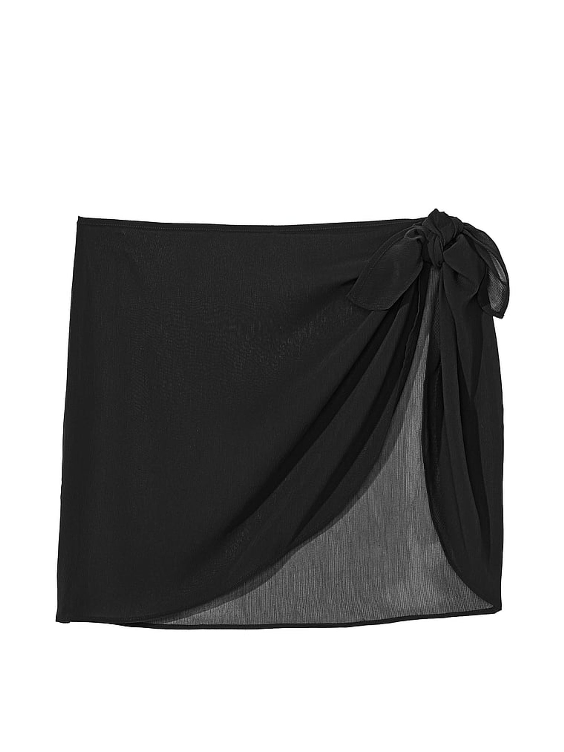 Black Sheer Crinkle Sarong - Image 3 of 3