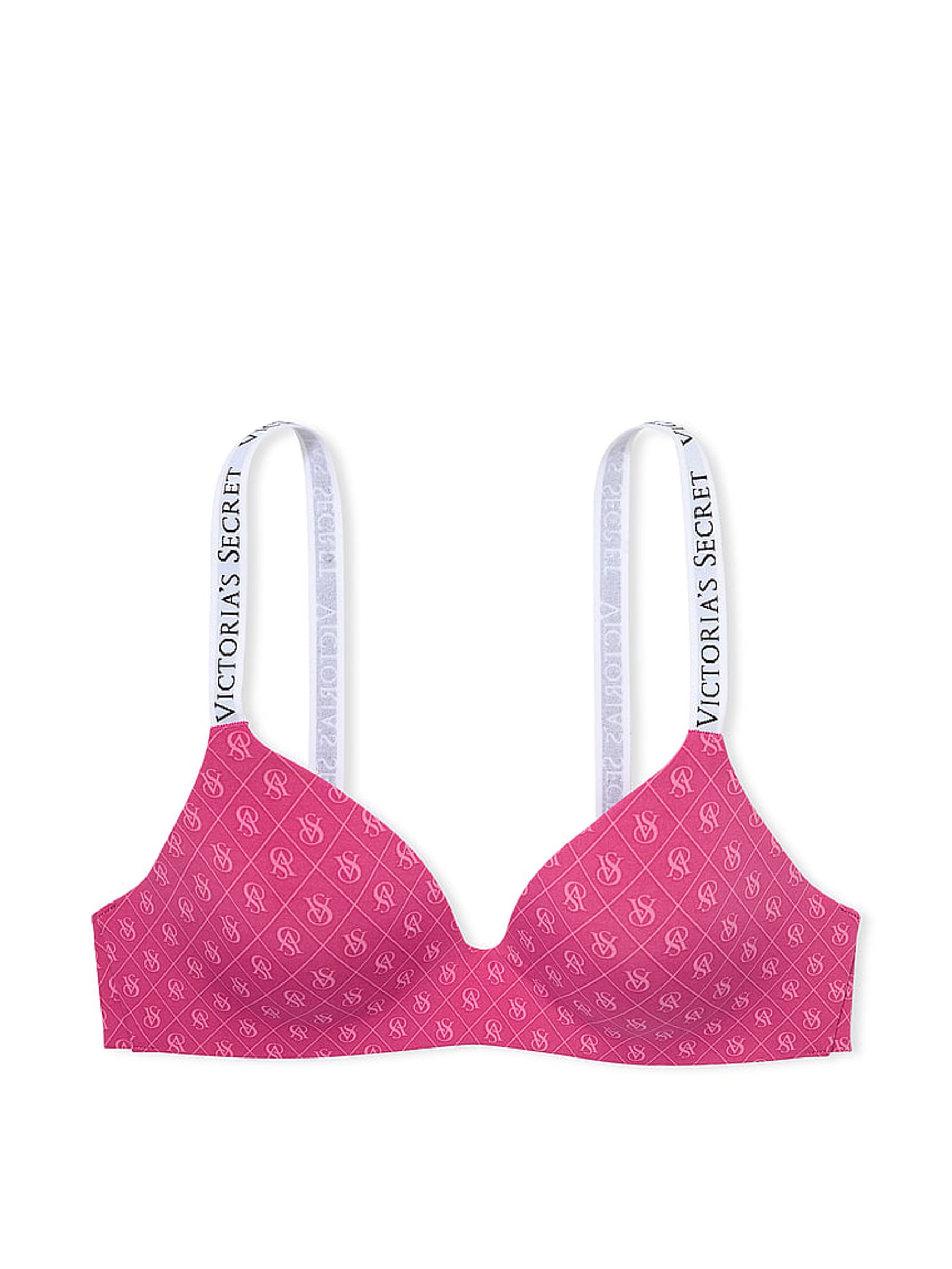 Luscious Rose Pink Shine Non Wired Lightly Lined Bra - Image 3 of 3