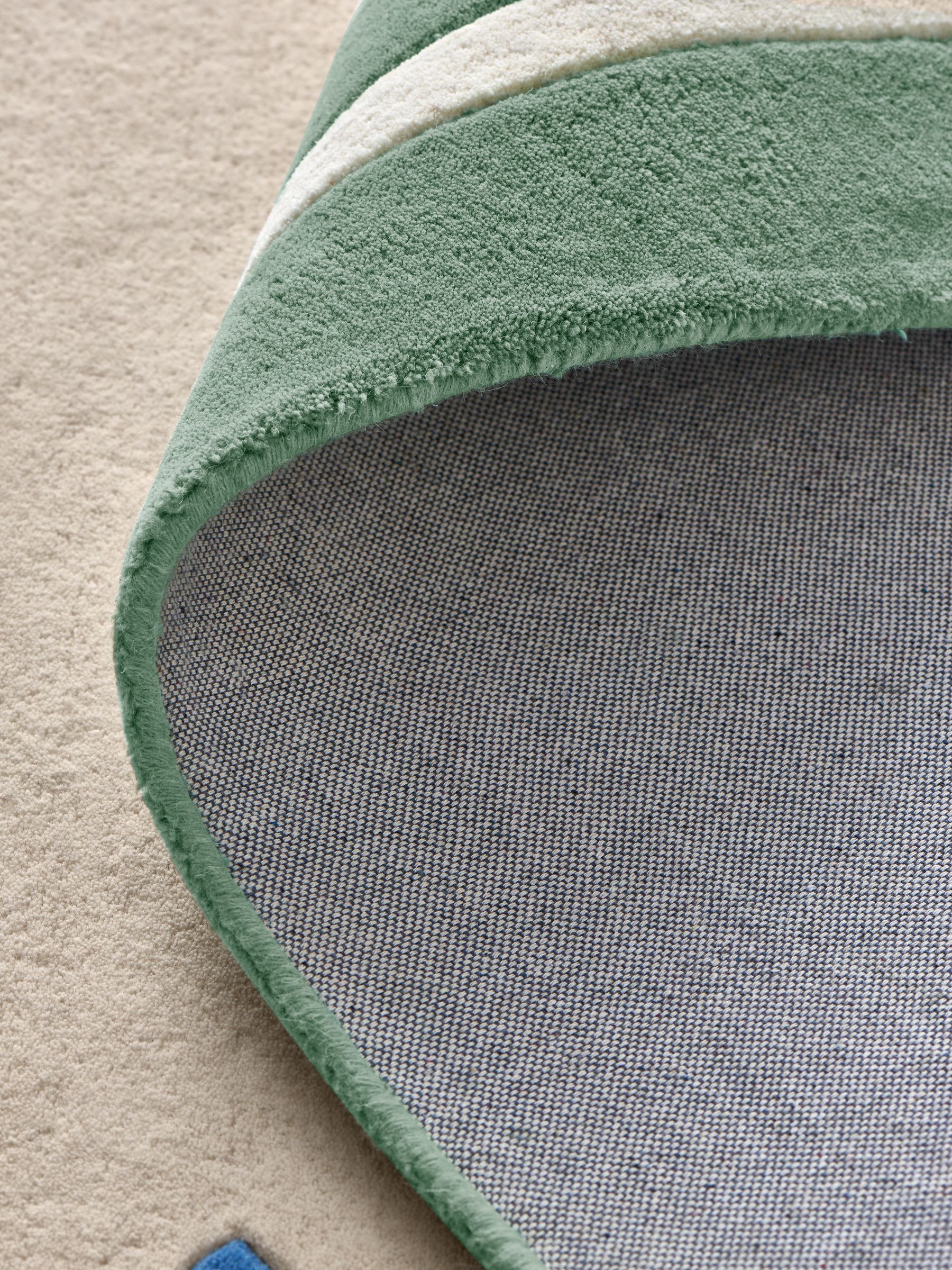 Green Chalfield Scallop Wool Tufted Rug - Image 2 of 4