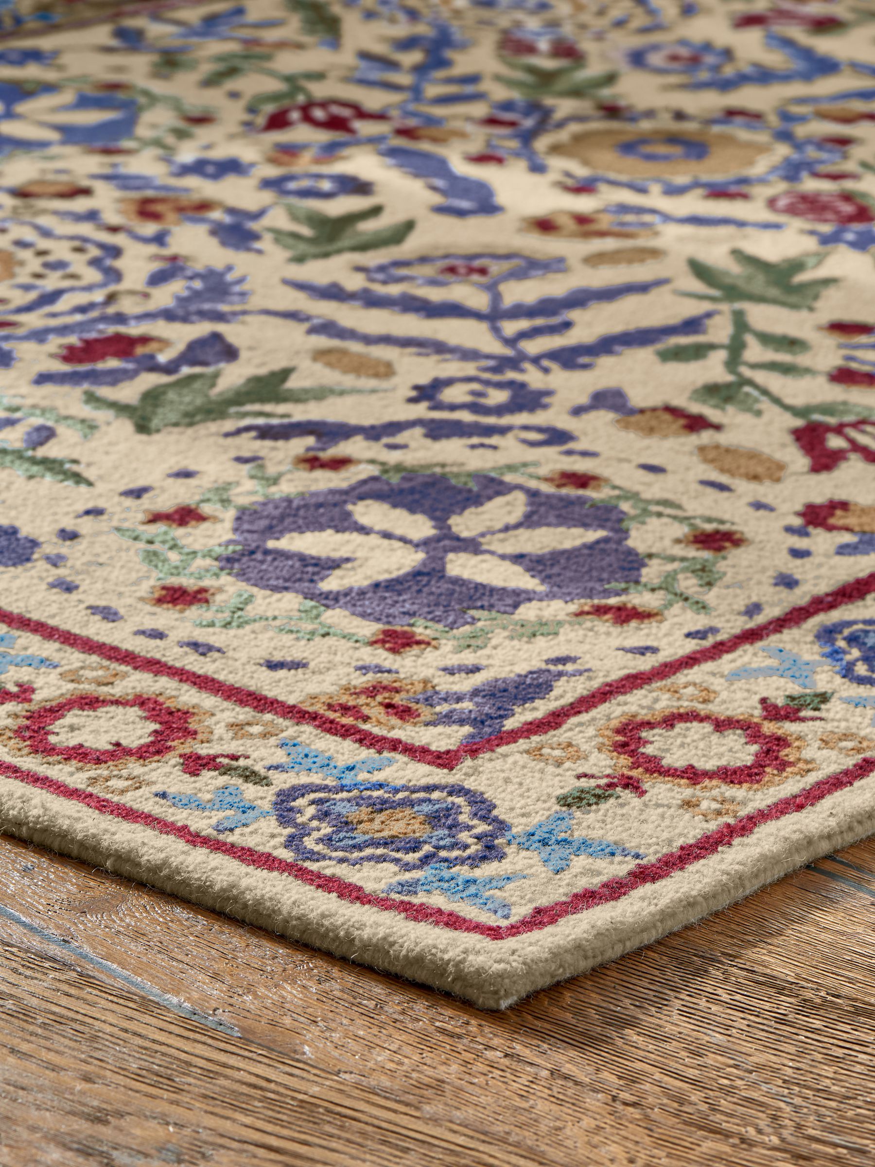 Multi Buckingham Floral Wool Rug - Image 2 of 5