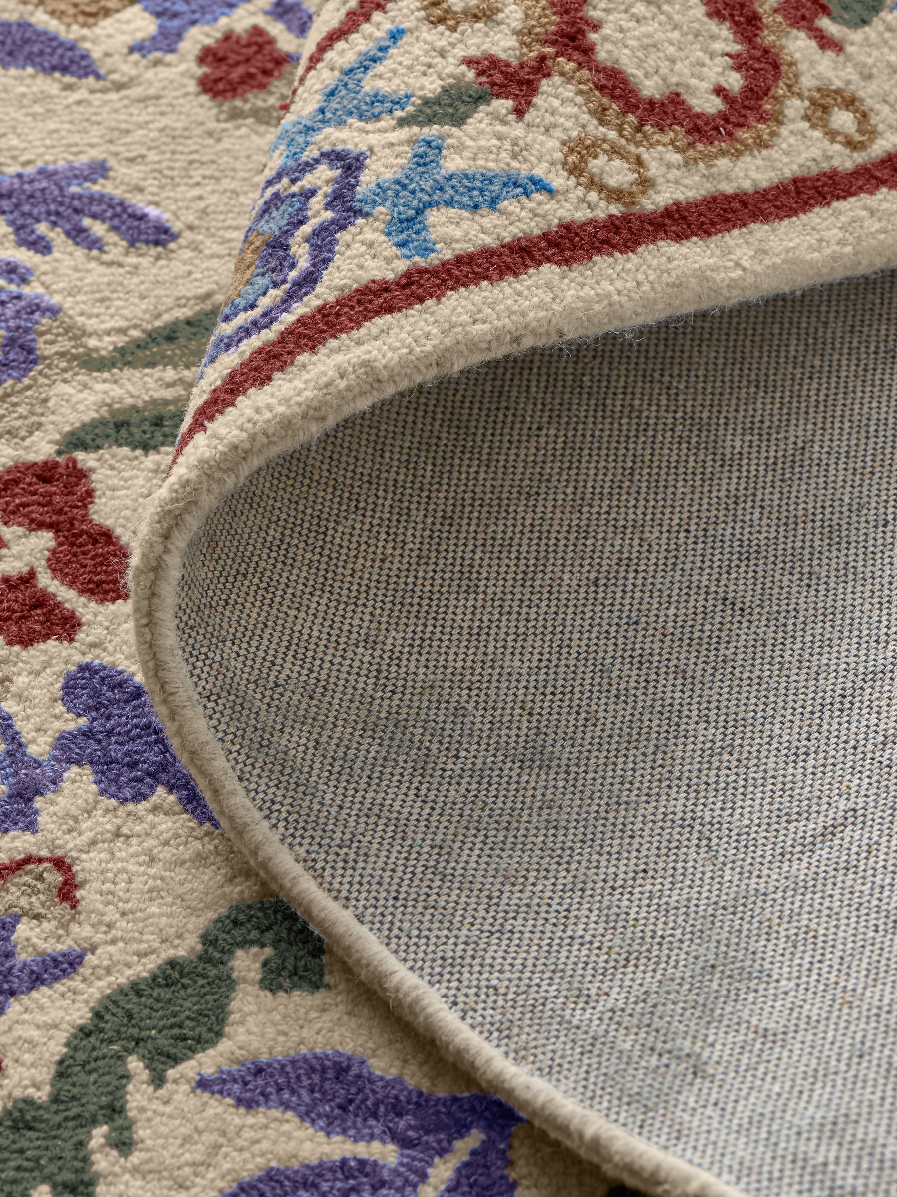 Multi Buckingham Floral Wool Rug - Image 3 of 5