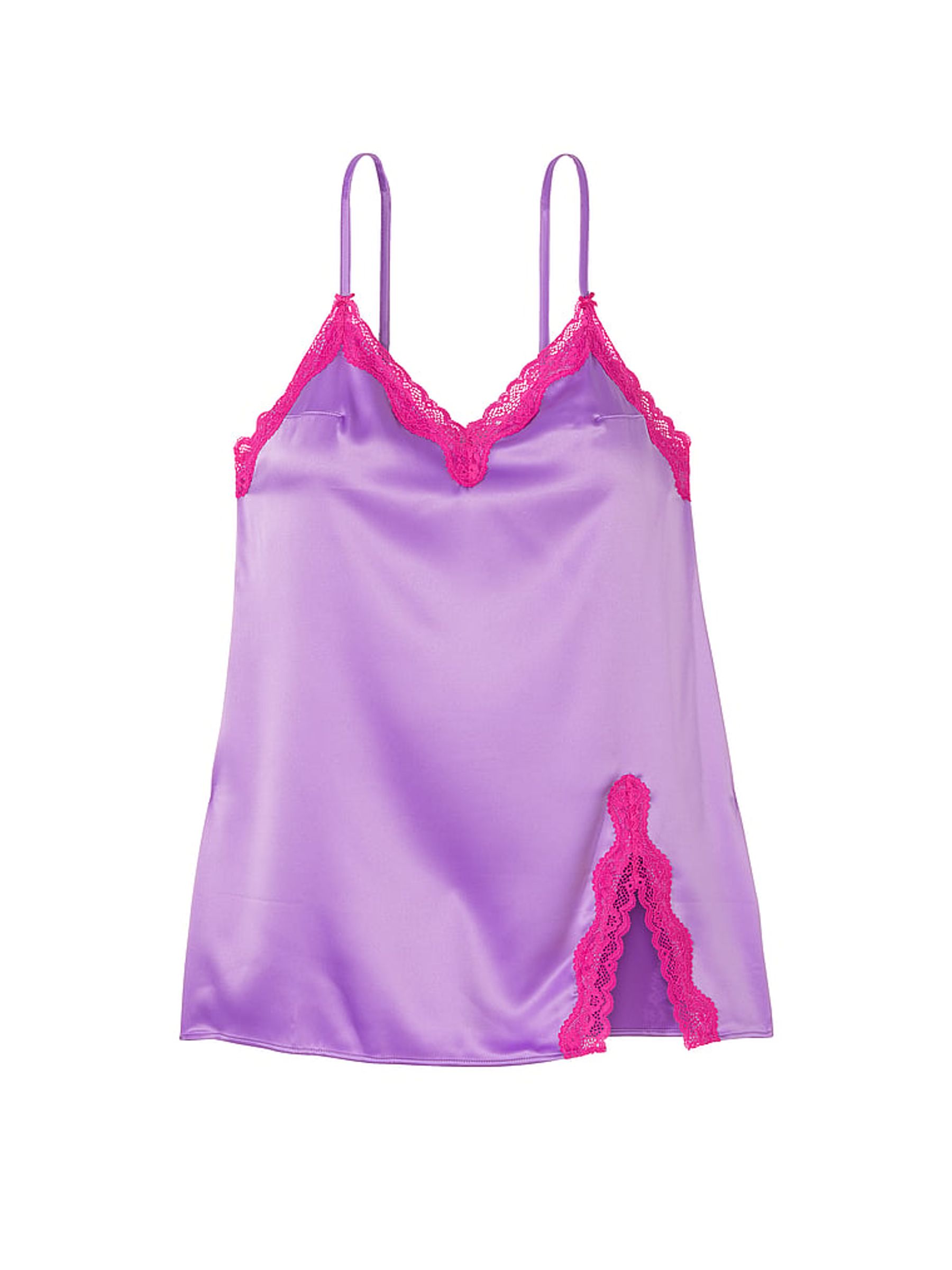 Purple Paradise Satin Slip Dress - Image 3 of 3