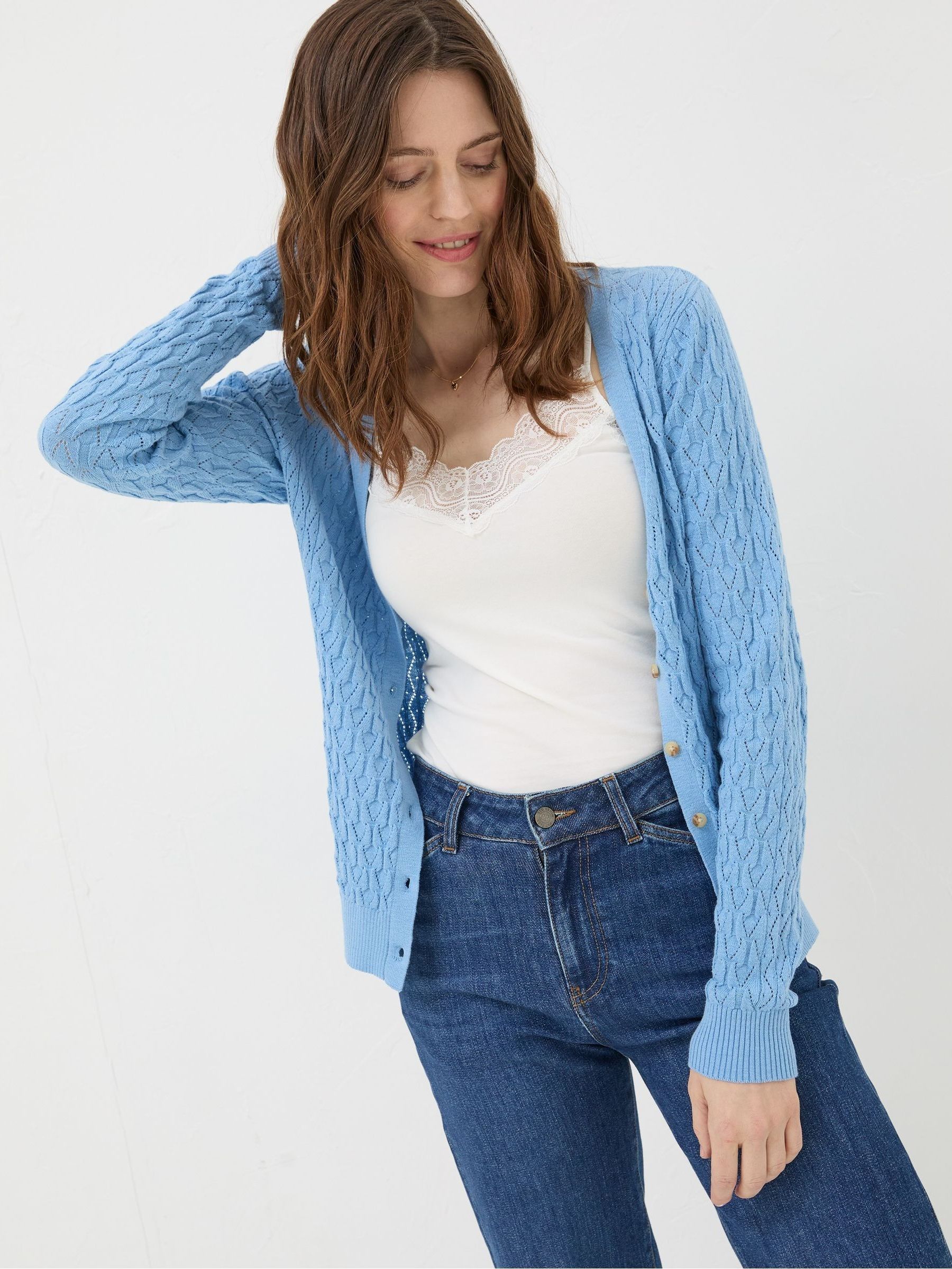 Elissa Blue Cardigan - Image 1 of 5