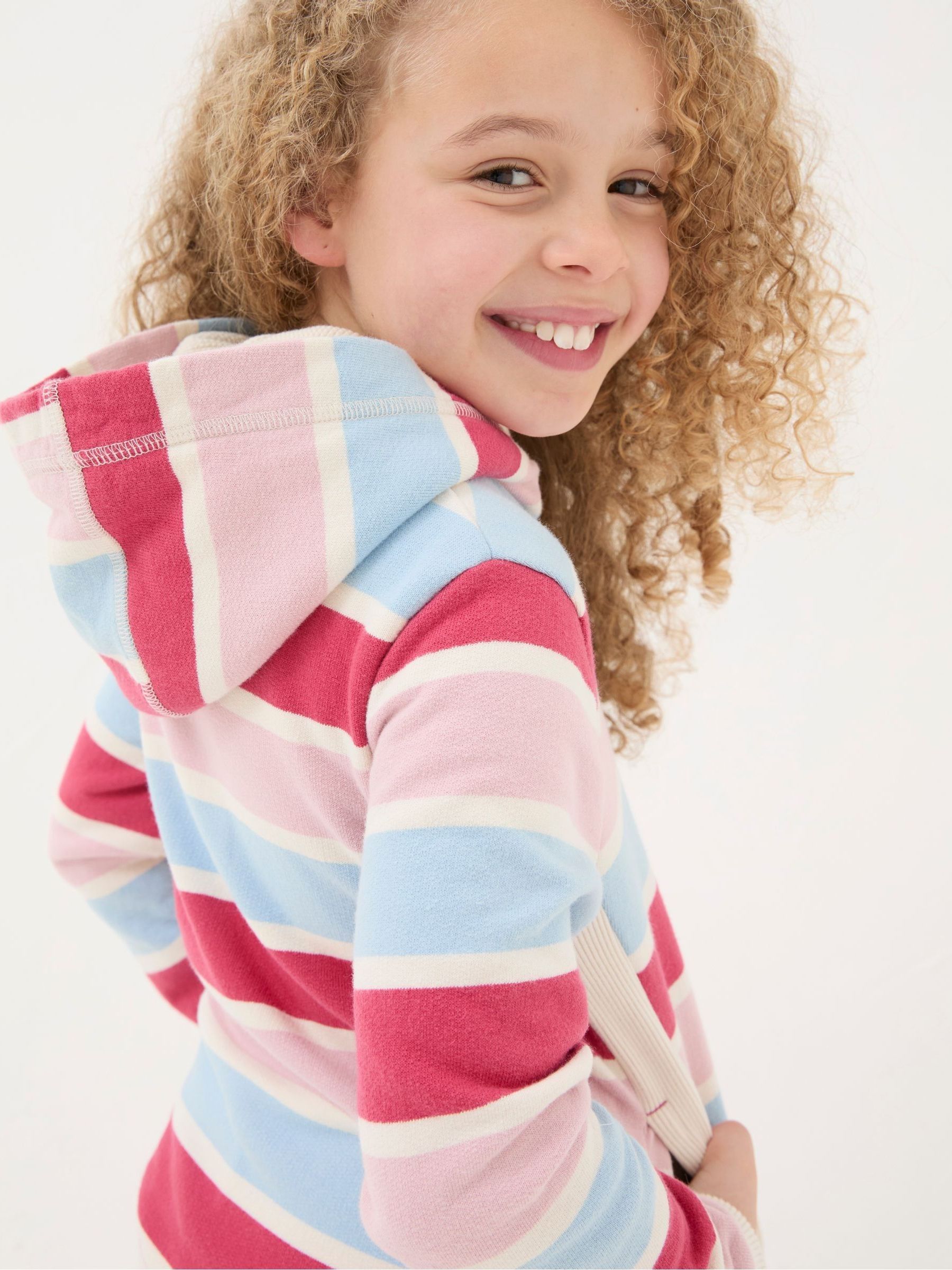 Pink Grow Stripe Crew Sweatshirt - Image 2 of 4