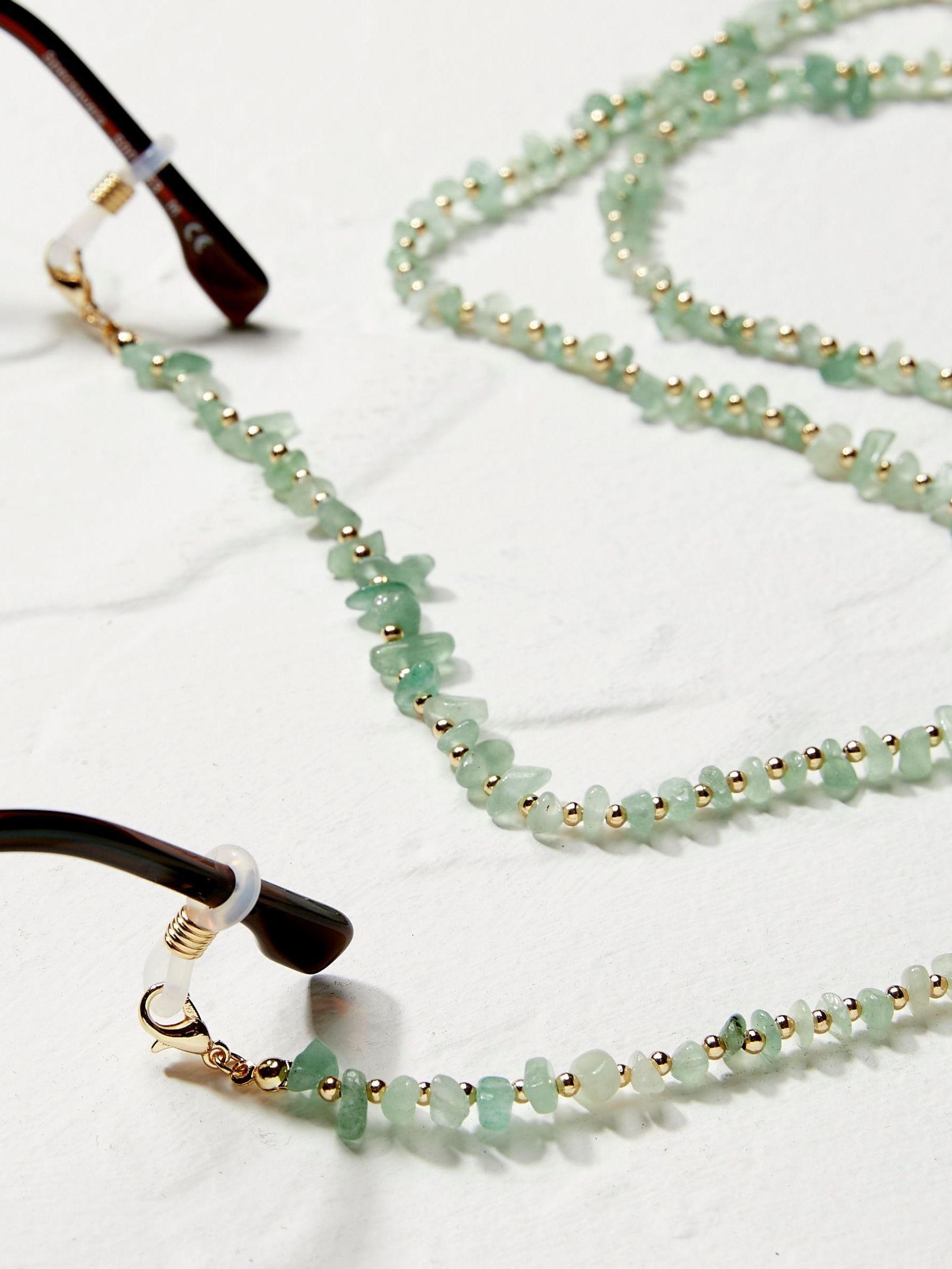 Green Green Stone Glasses Chain - Image 2 of 2
