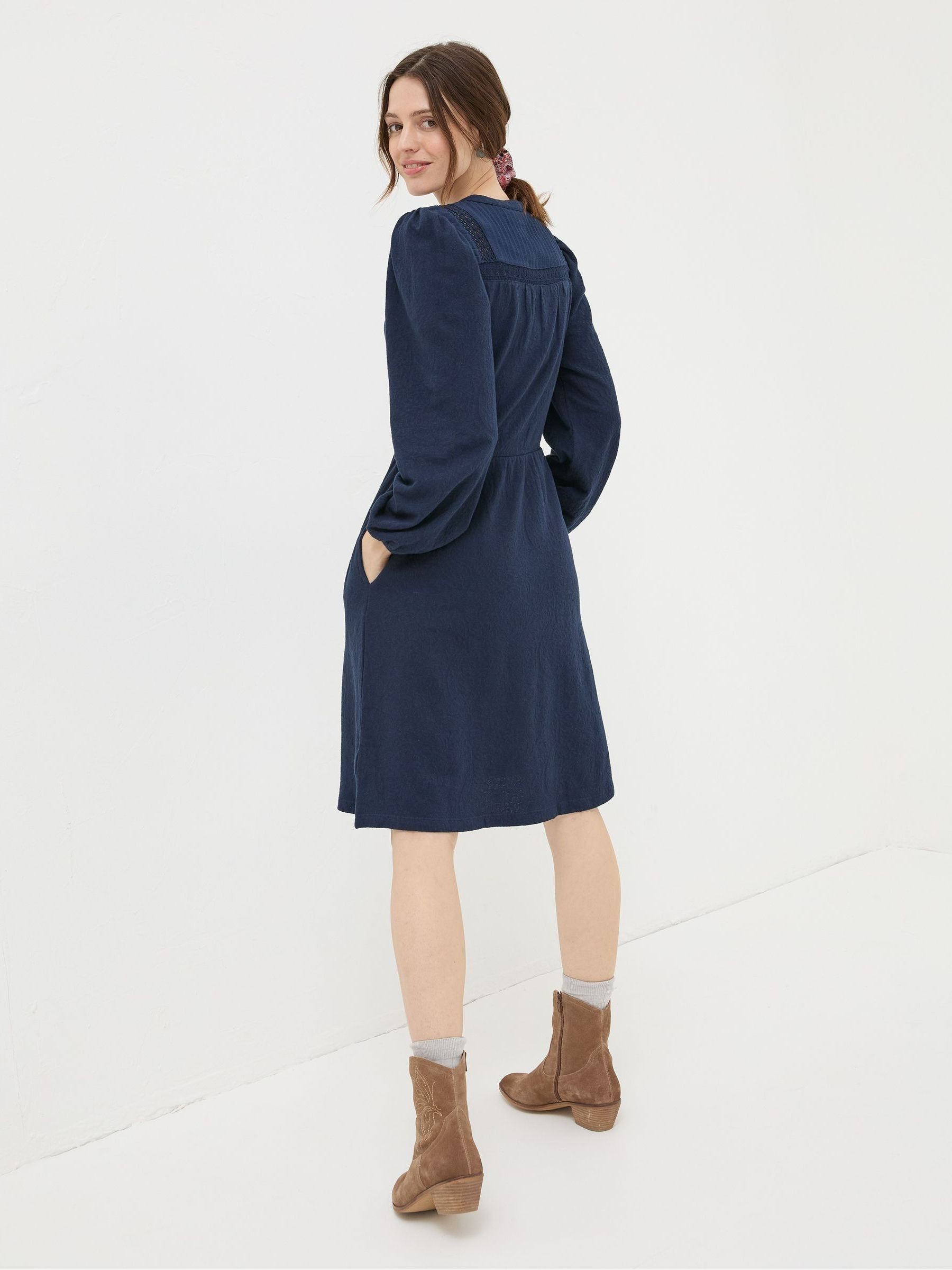 Blue Orla Jersey Dress - Image 2 of 5