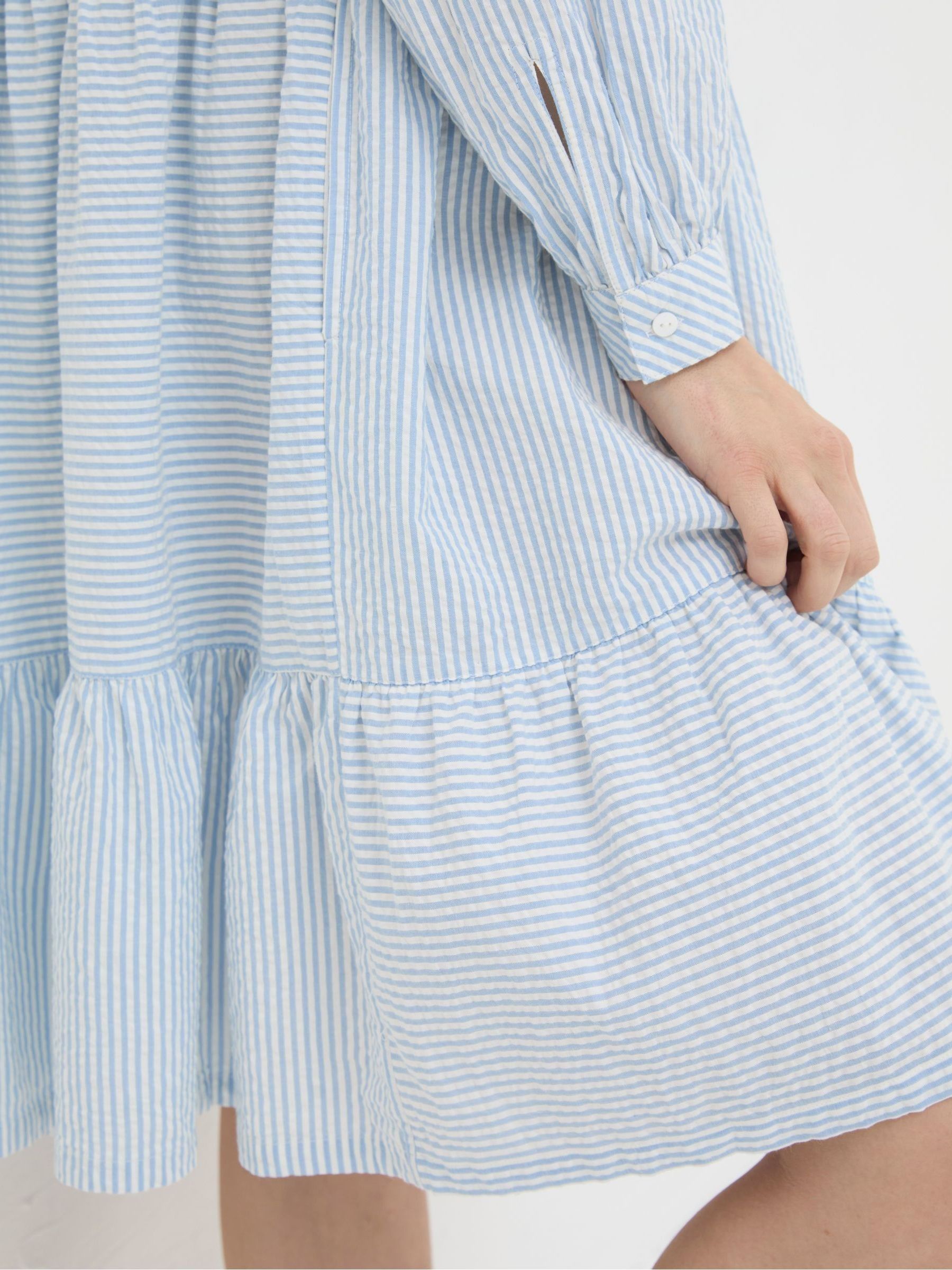 Blue Charlotte Stripe Shirt Dress - Image 5 of 6