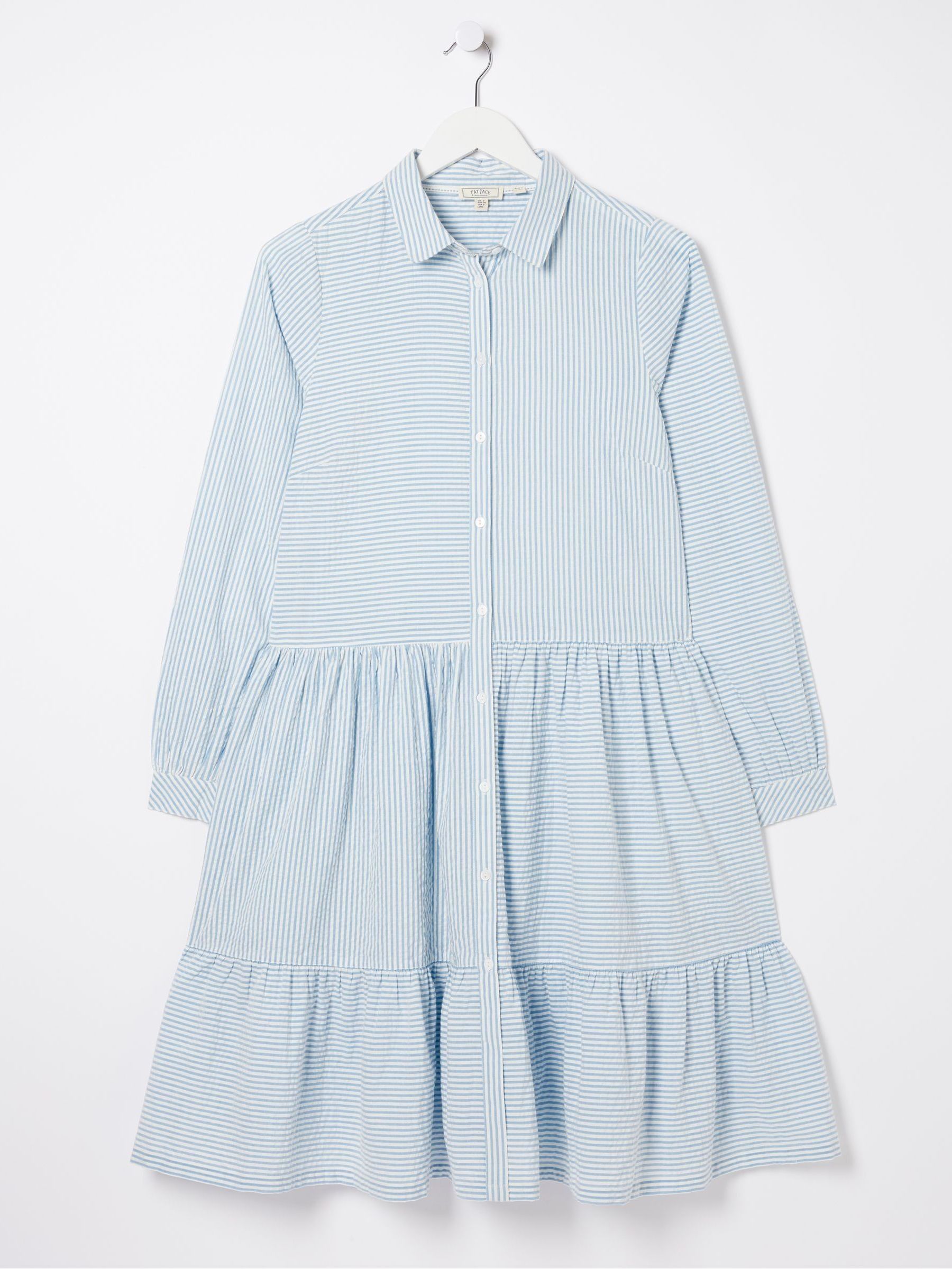Blue Charlotte Stripe Shirt Dress - Image 6 of 6