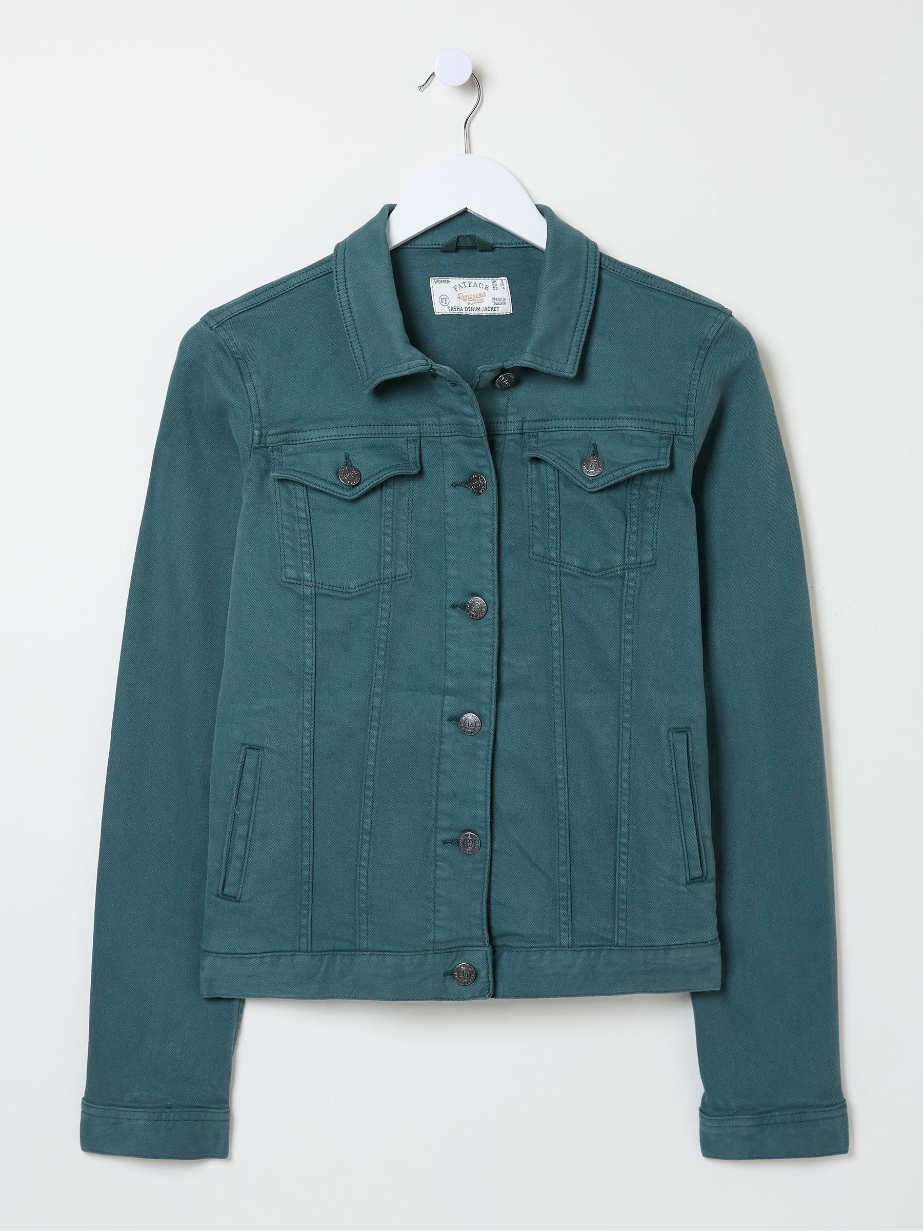 Tasha Green Denim Jacket - Image 6 of 6