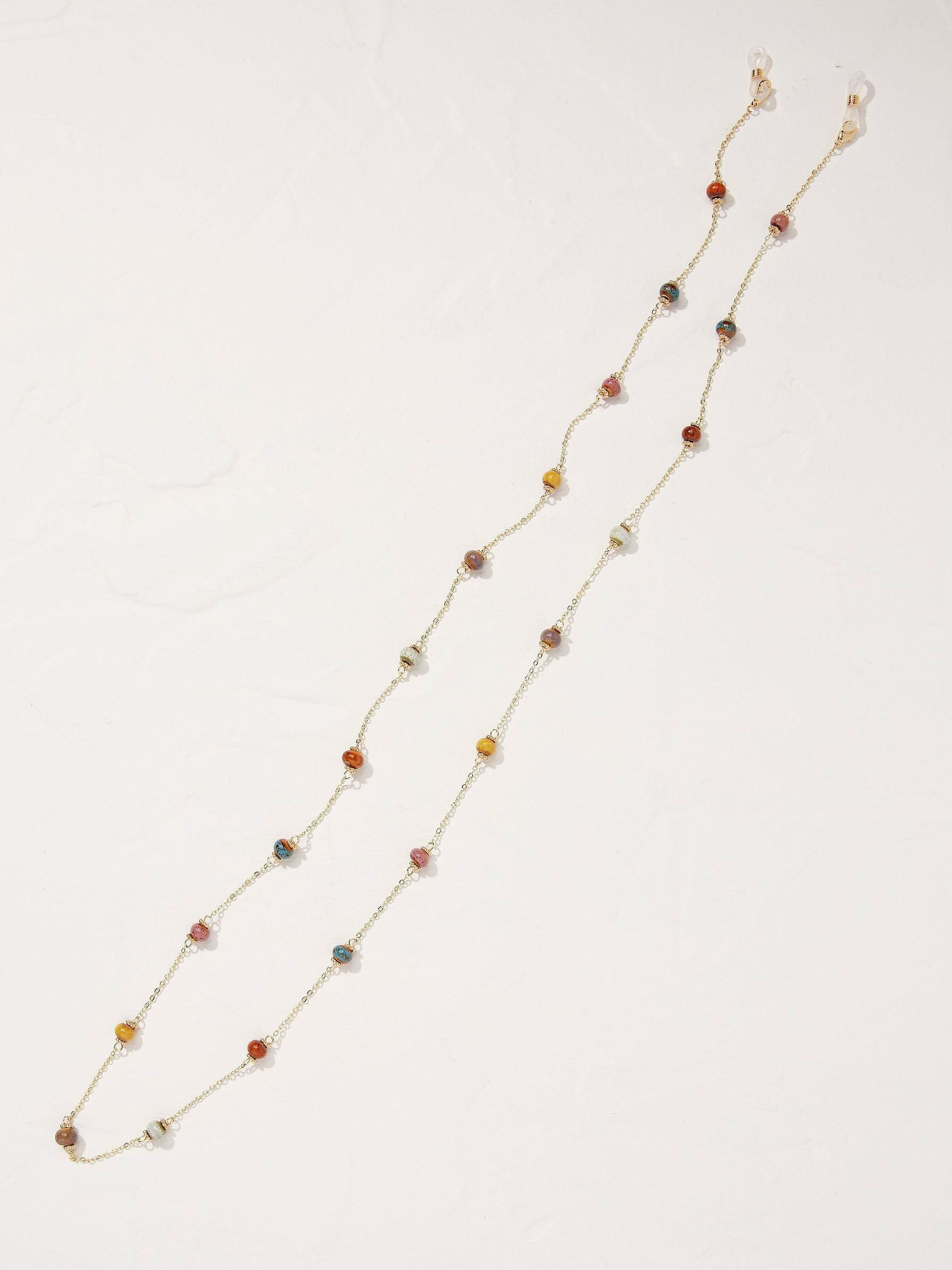 Gold Ceramic Bead Glasses Chain - Image 1 of 2