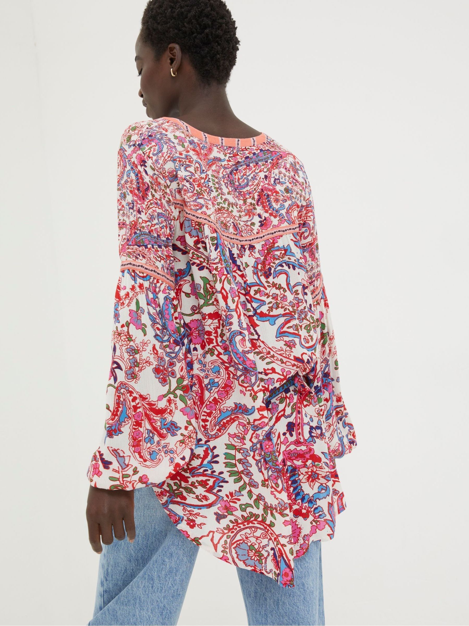Multi Bright Paisley Tunic - Image 3 of 6