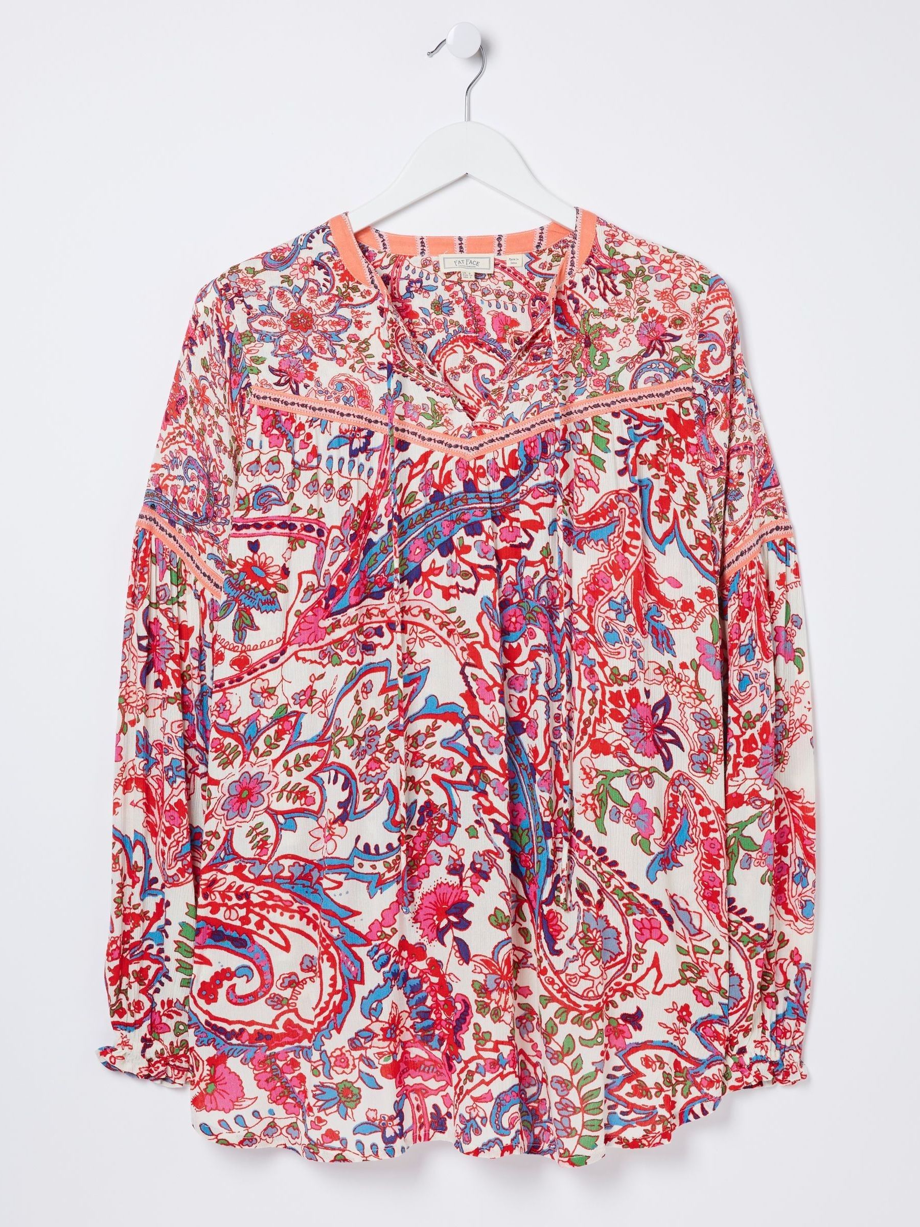 Multi Bright Paisley Tunic - Image 6 of 6