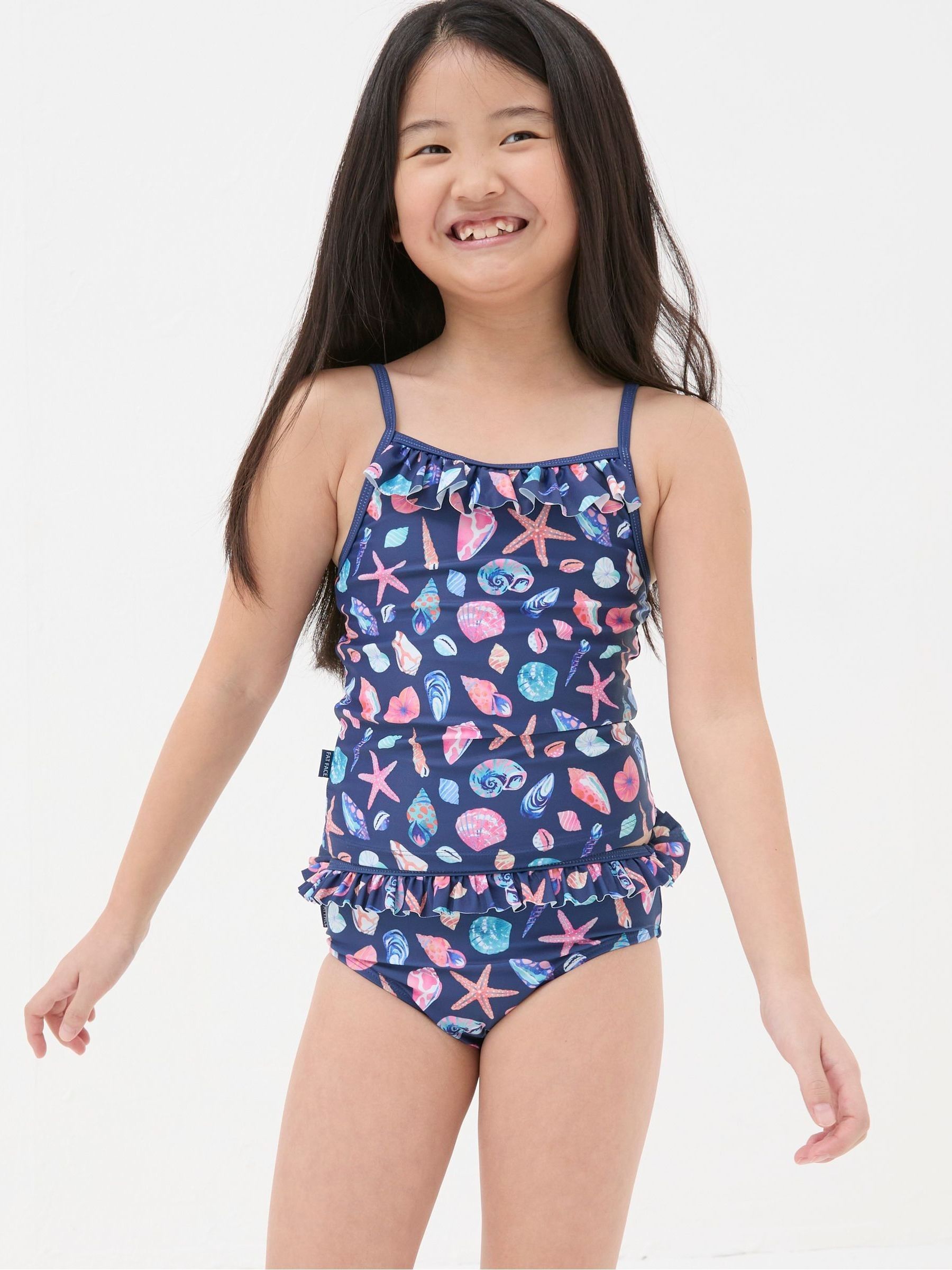 Blue Shell Tankini Set - Image 1 of 3