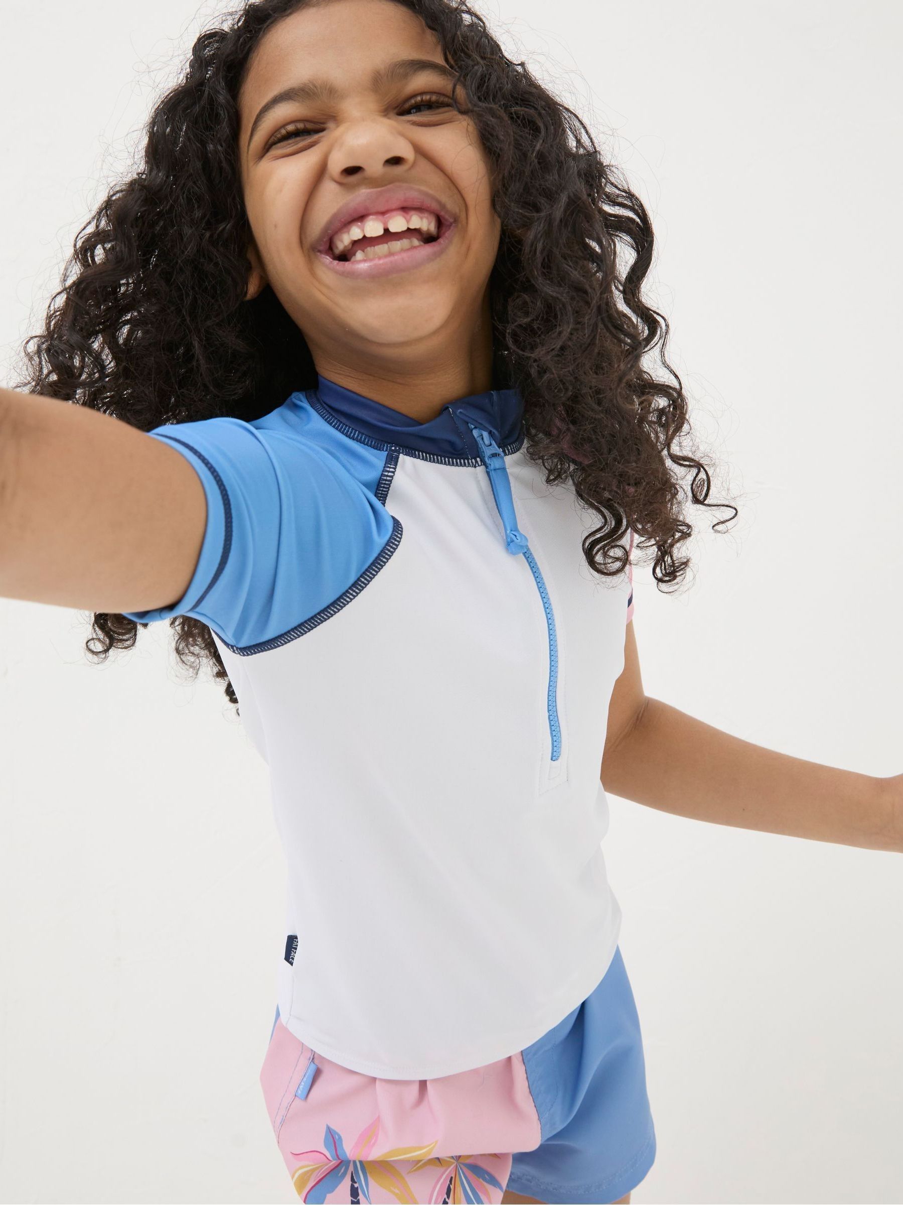 White Colourblock Rash Vest - Image 2 of 6