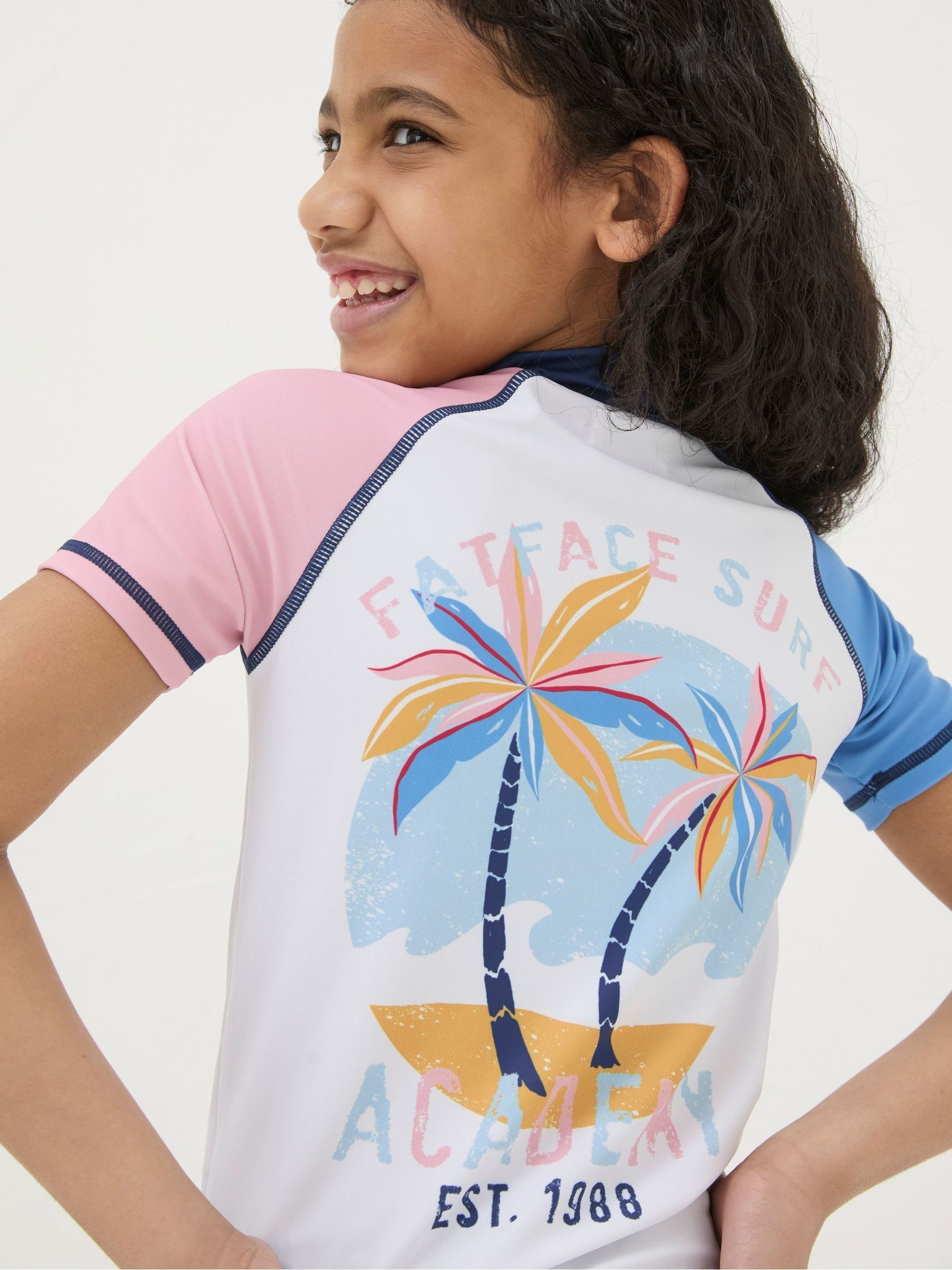 White Colourblock Rash Vest - Image 4 of 6