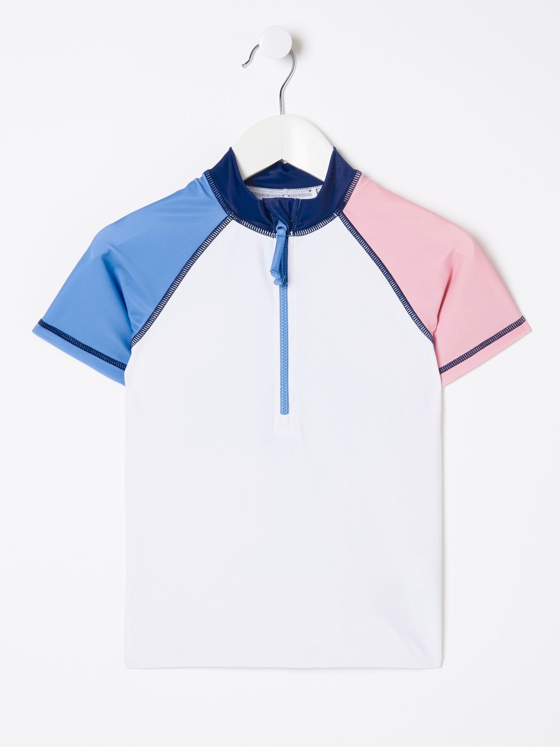 White Colourblock Rash Vest - Image 5 of 6