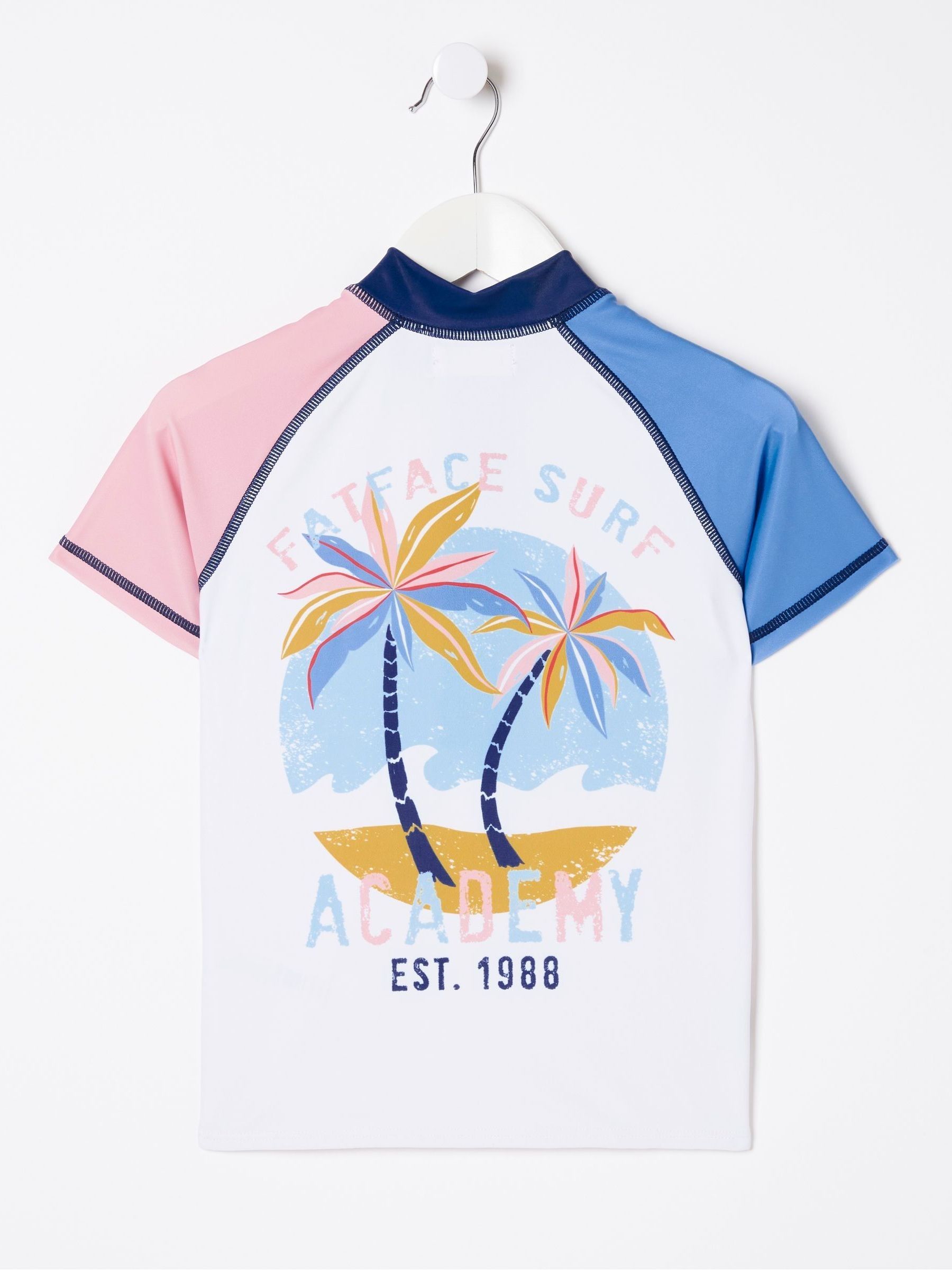 White Colourblock Rash Vest - Image 6 of 6