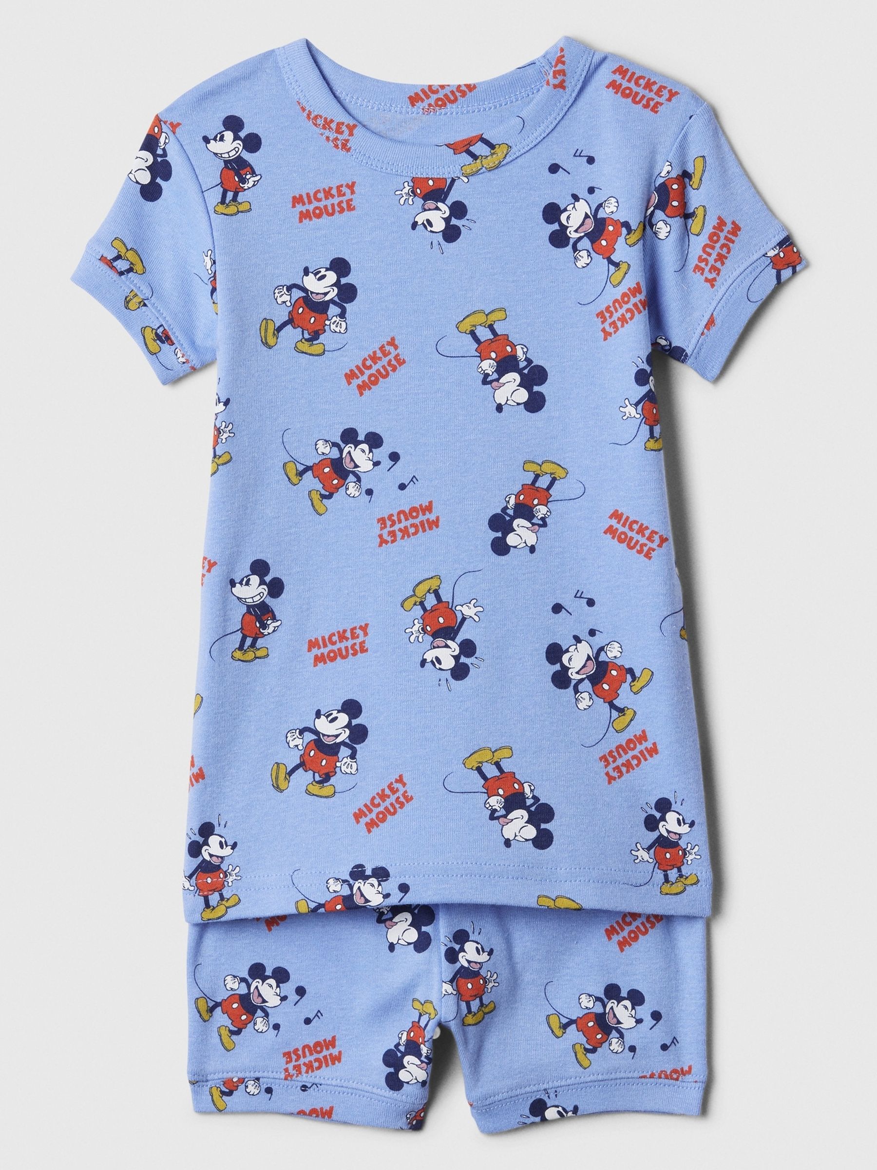 Blue Disney Mickey Mouse Short Sleeve Pyjama Set (6mths-5yrs) - Image 1 of 1