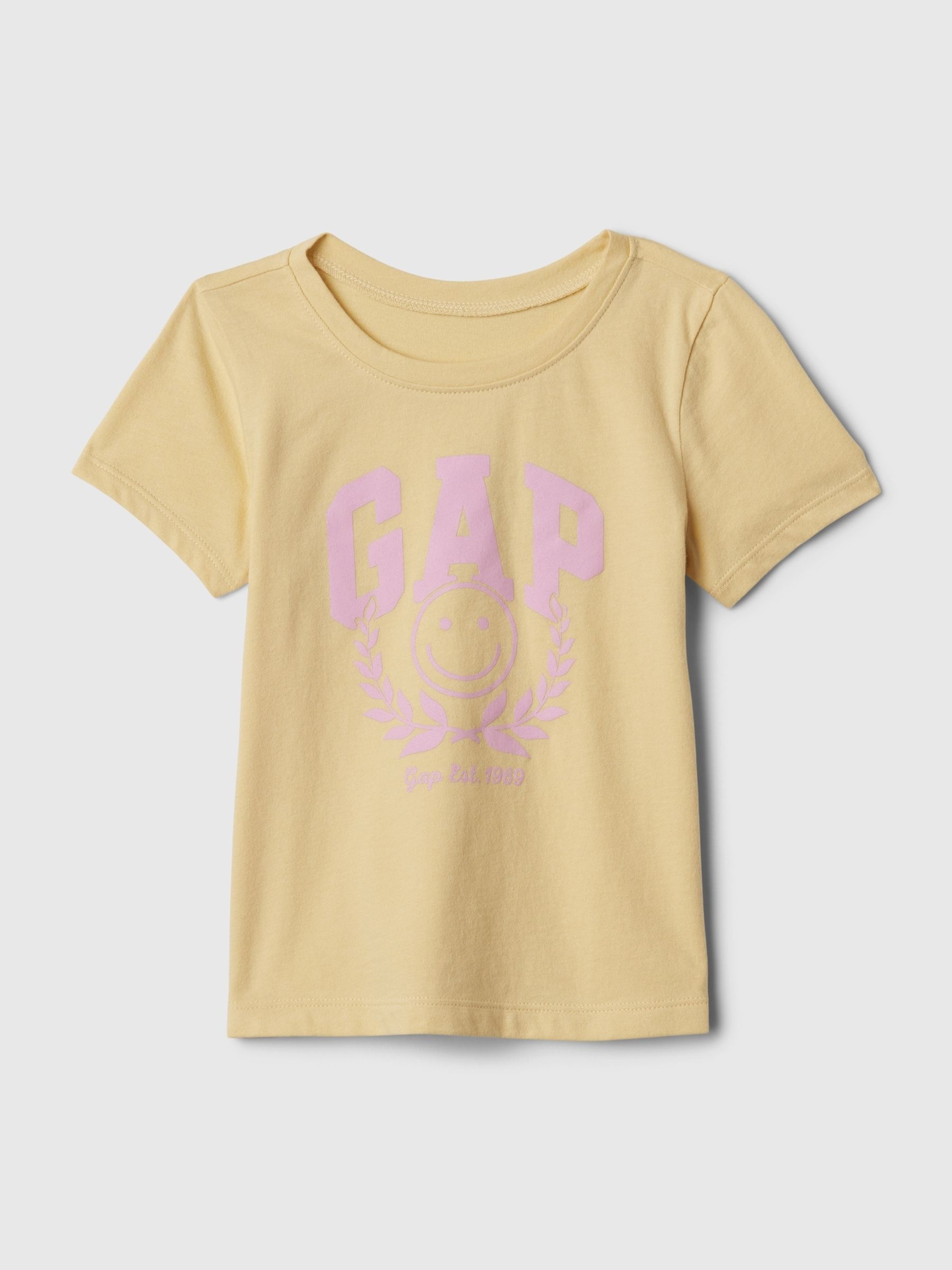 Yellow Logo Short Sleeve Crew Neck T-Shirt (Newborn-5yrs) - Image 1 of 3