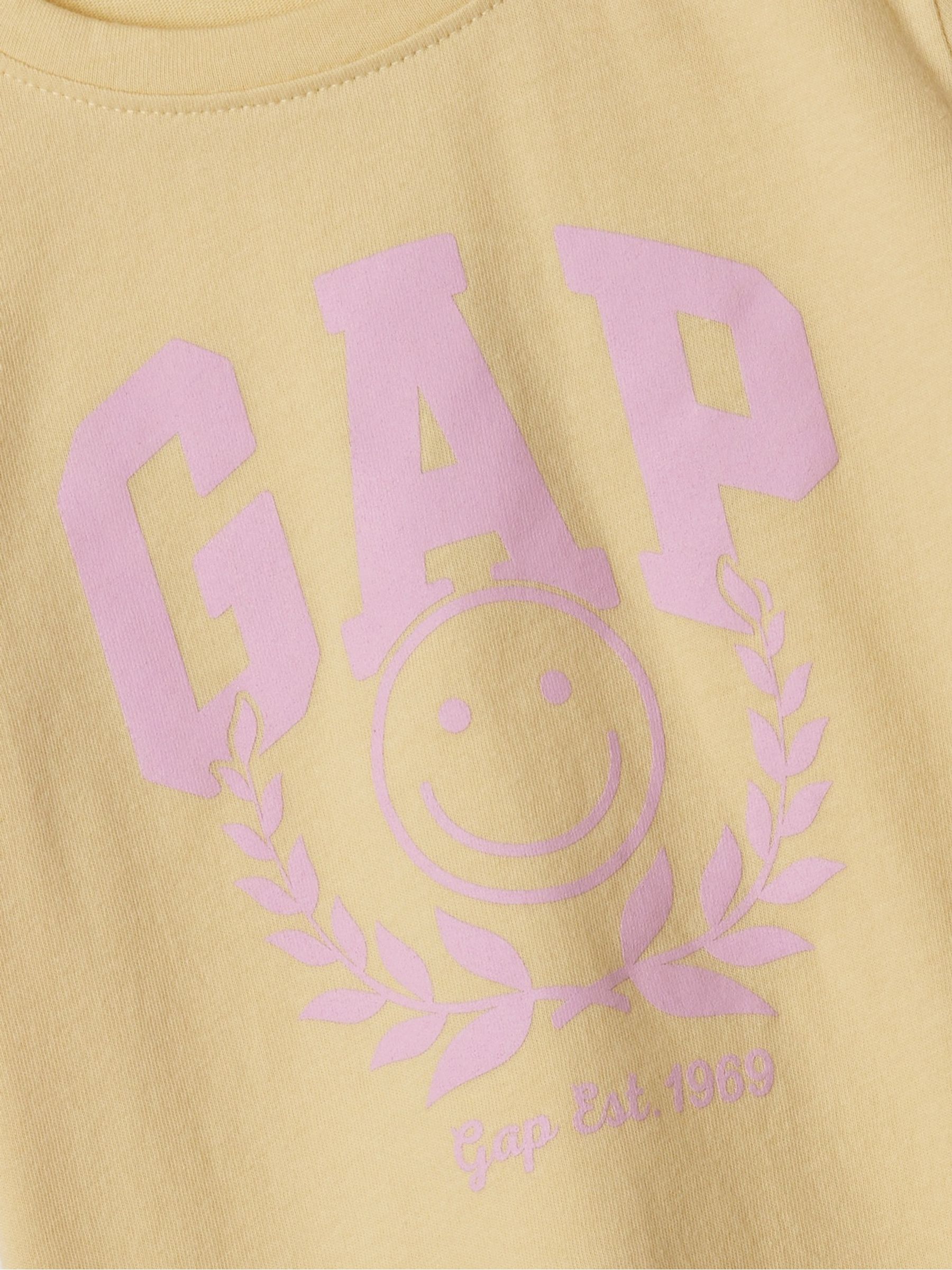 Yellow Logo Short Sleeve Crew Neck T-Shirt (Newborn-5yrs) - Image 3 of 3