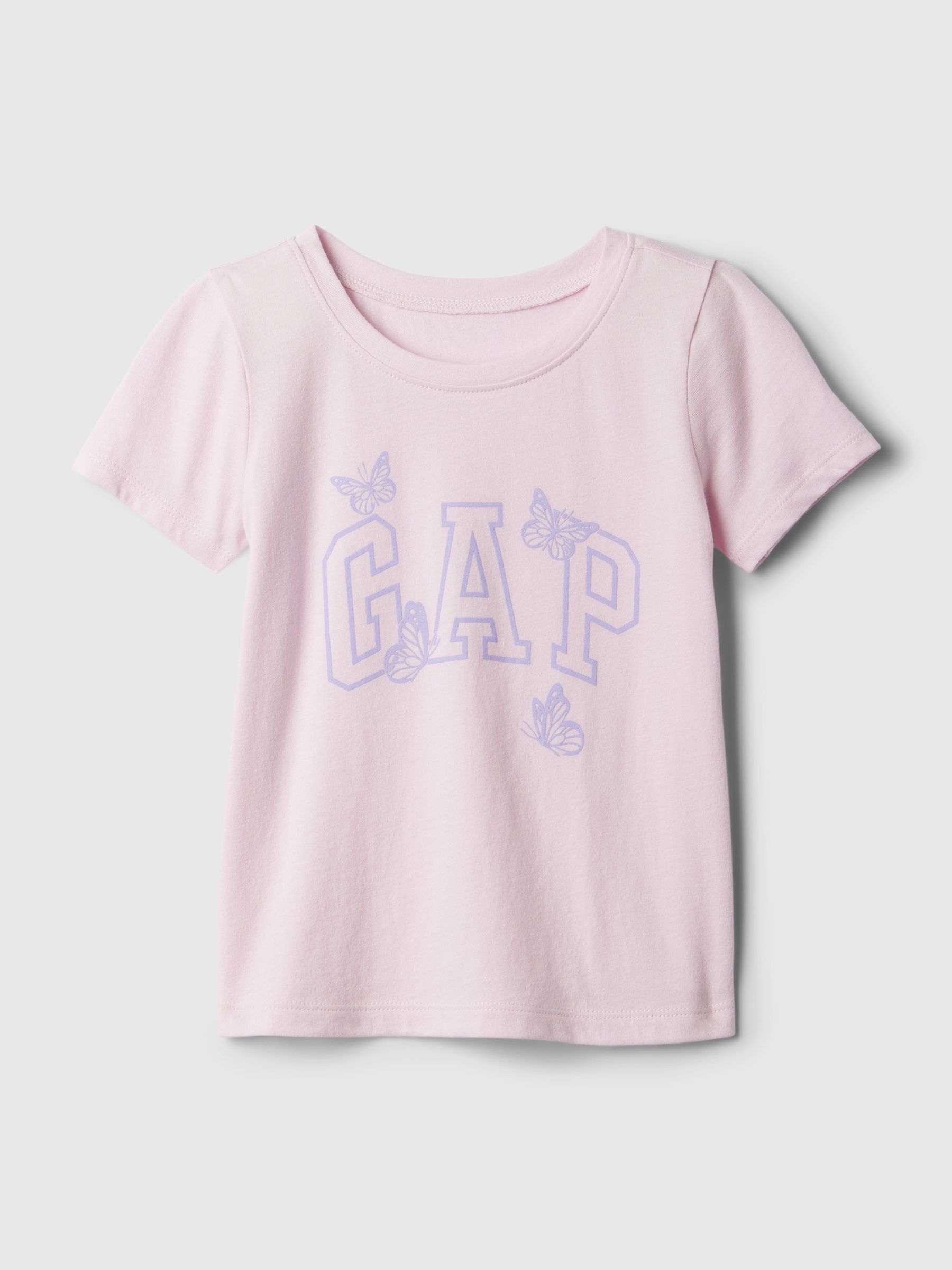 Pink Logo Short Sleeve Crew Neck T-Shirt (Newborn-5yrs) - Image 1 of 1 Pink Logo Short Sleeve Crew Neck T-Shirt (Newborn-5yrs) - Image 1 of 1