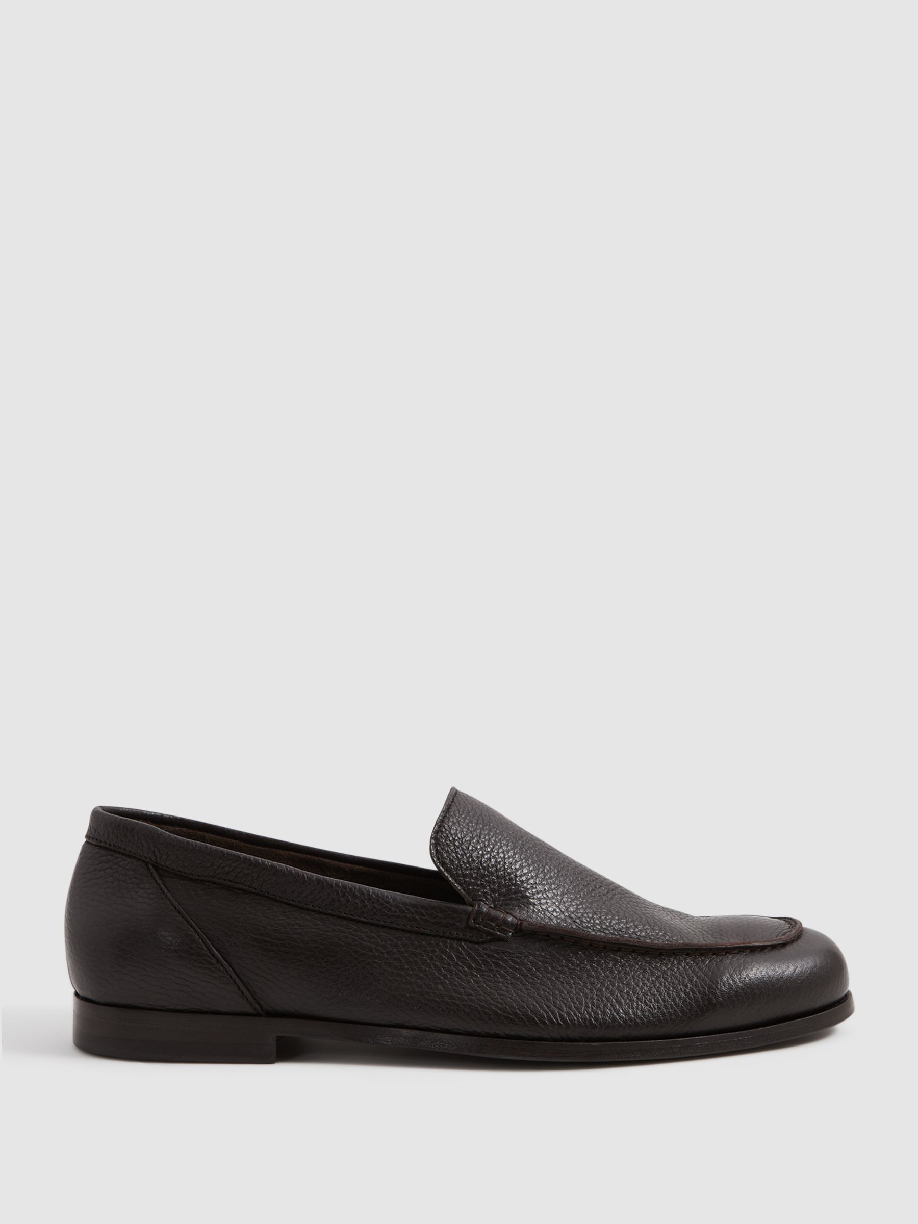 Harrys London Deer Leather Loafers in Dark Brown - Image 1 of 4