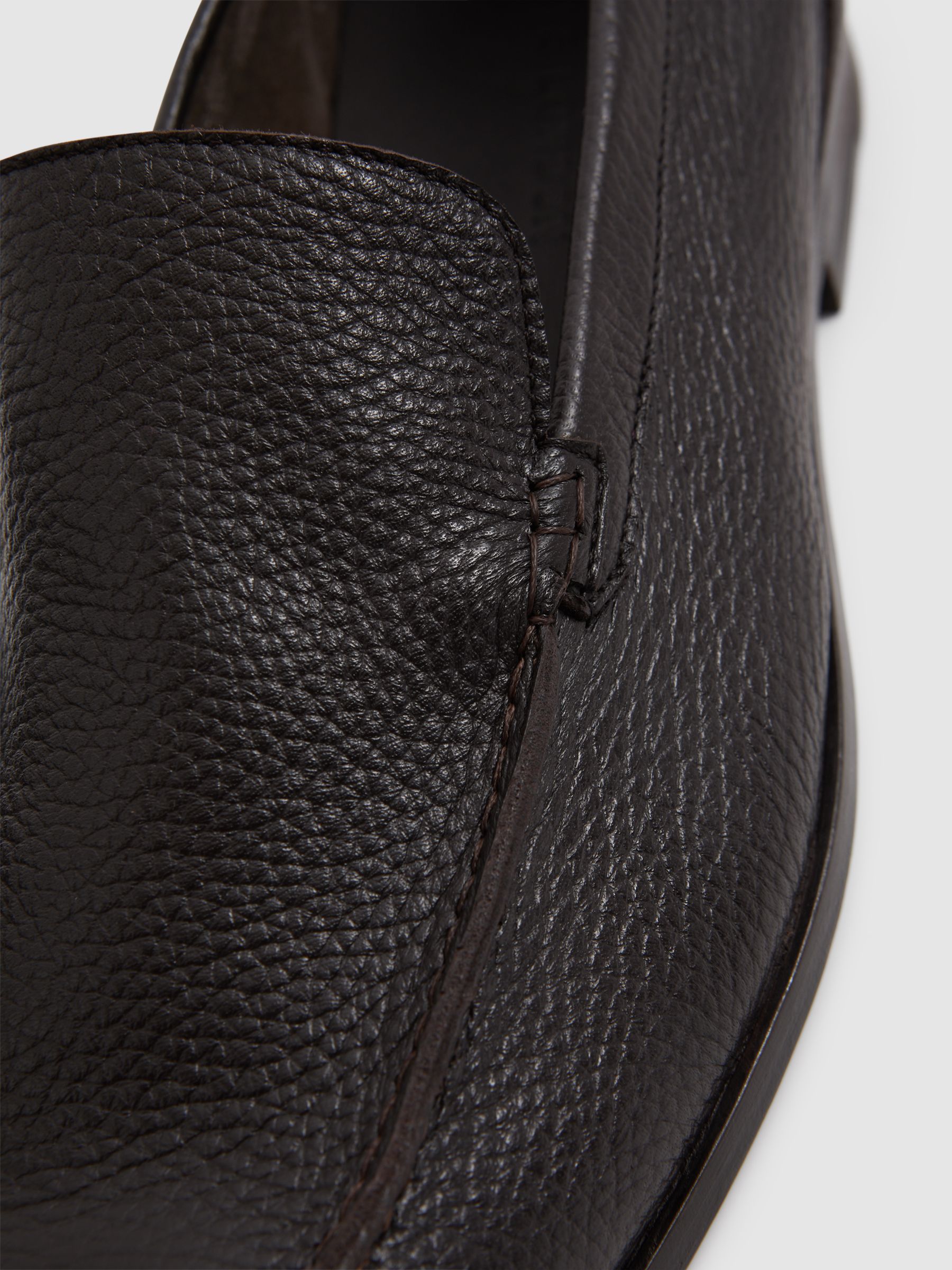 Harrys London Deer Leather Loafers in Dark Brown - Image 4 of 4