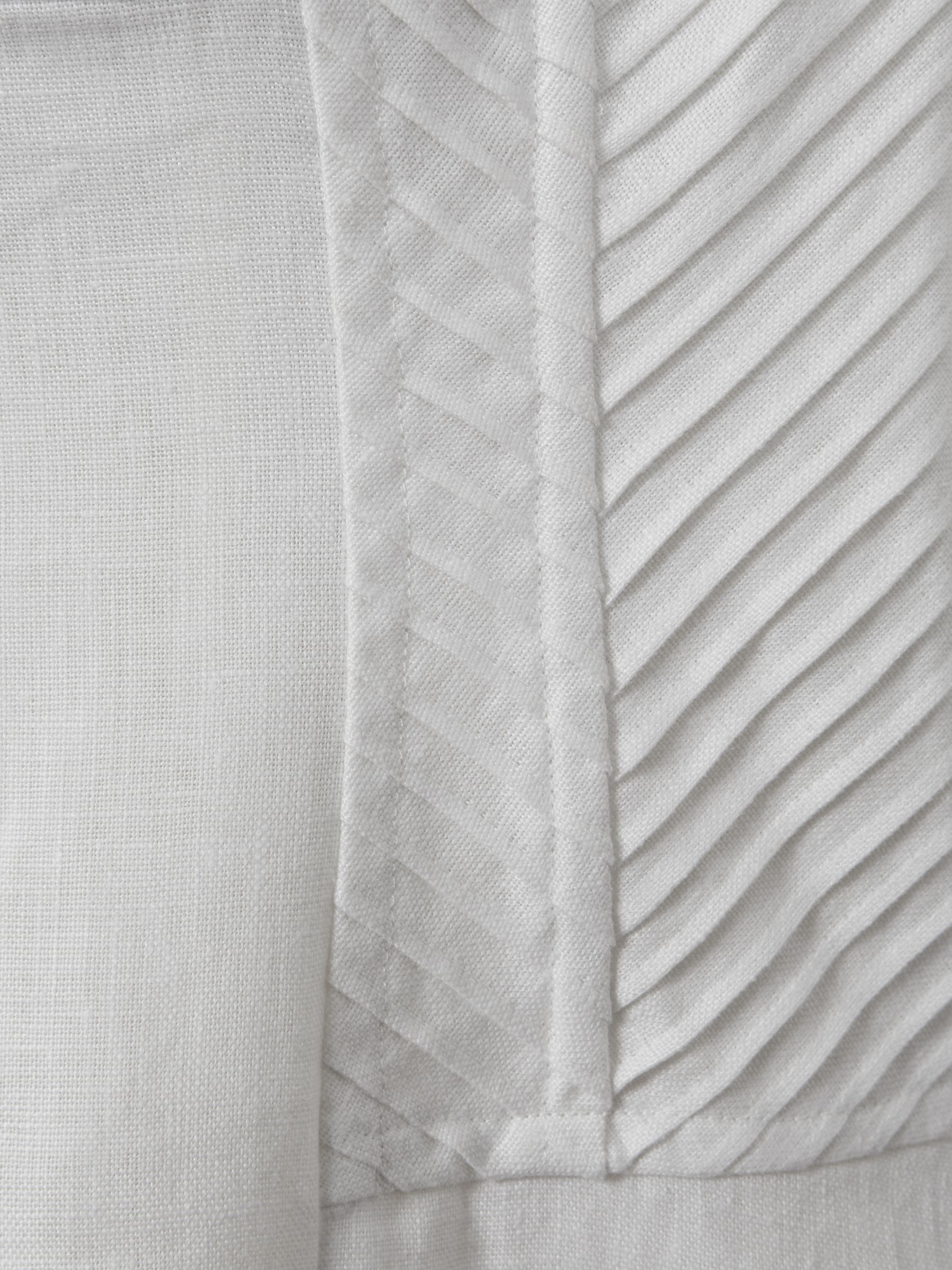Linen Corset Midi Dress in Ivory - Image 5 of 5