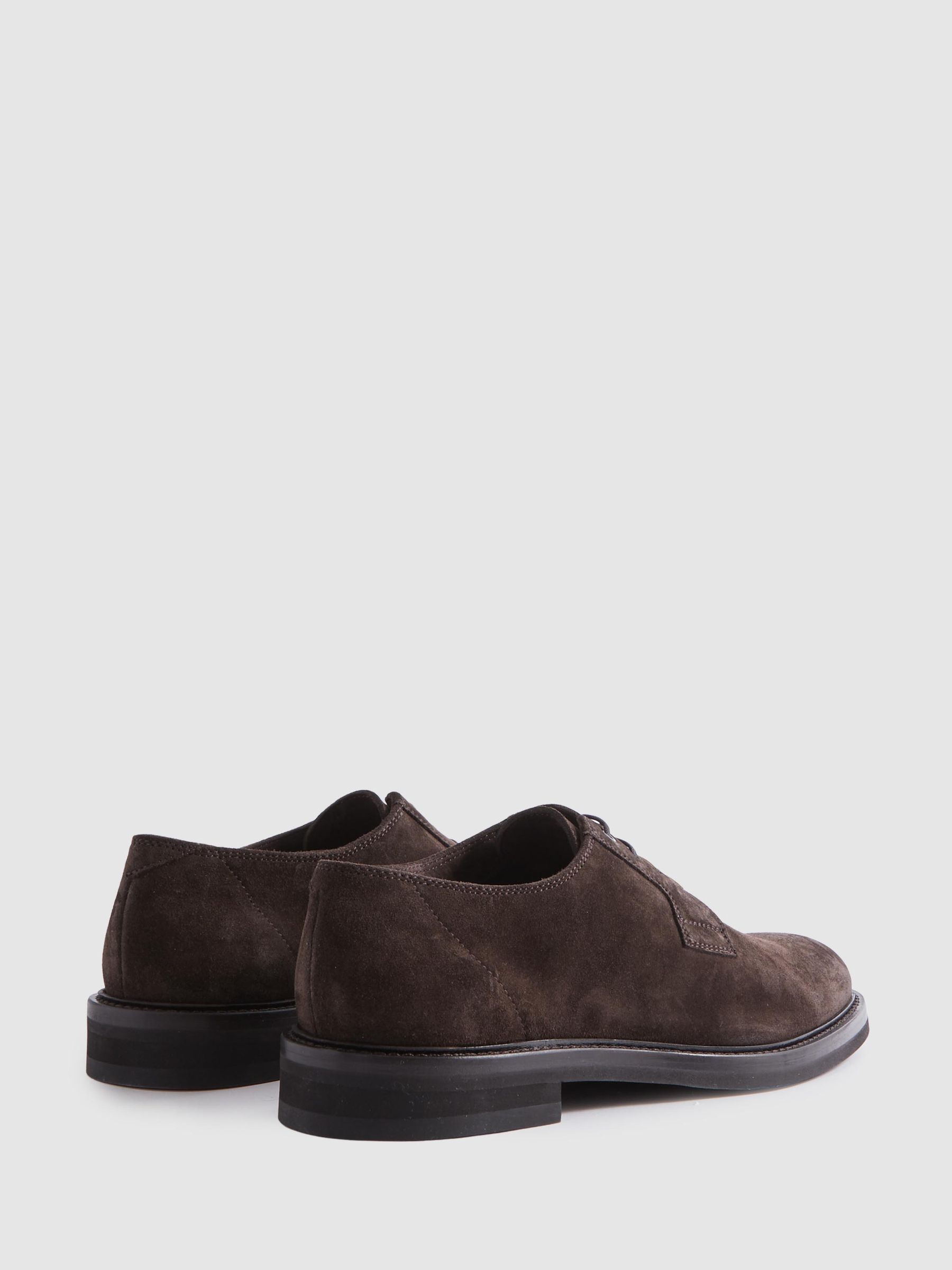 Harrys London Suede Lace-Up Shoes in Dark Brown - Image 3 of 4
