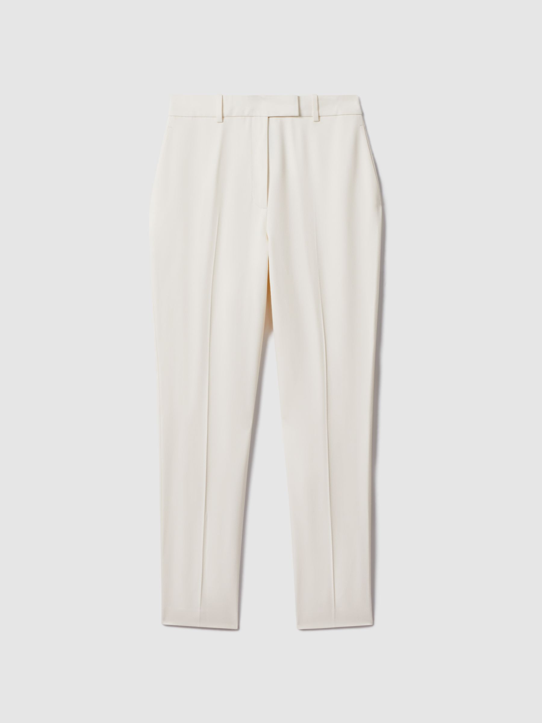 Slim Fit Suit Trousers in Cream - Image 2 of 6 Slim Fit Suit Trousers in Cream - Image 2 of 6