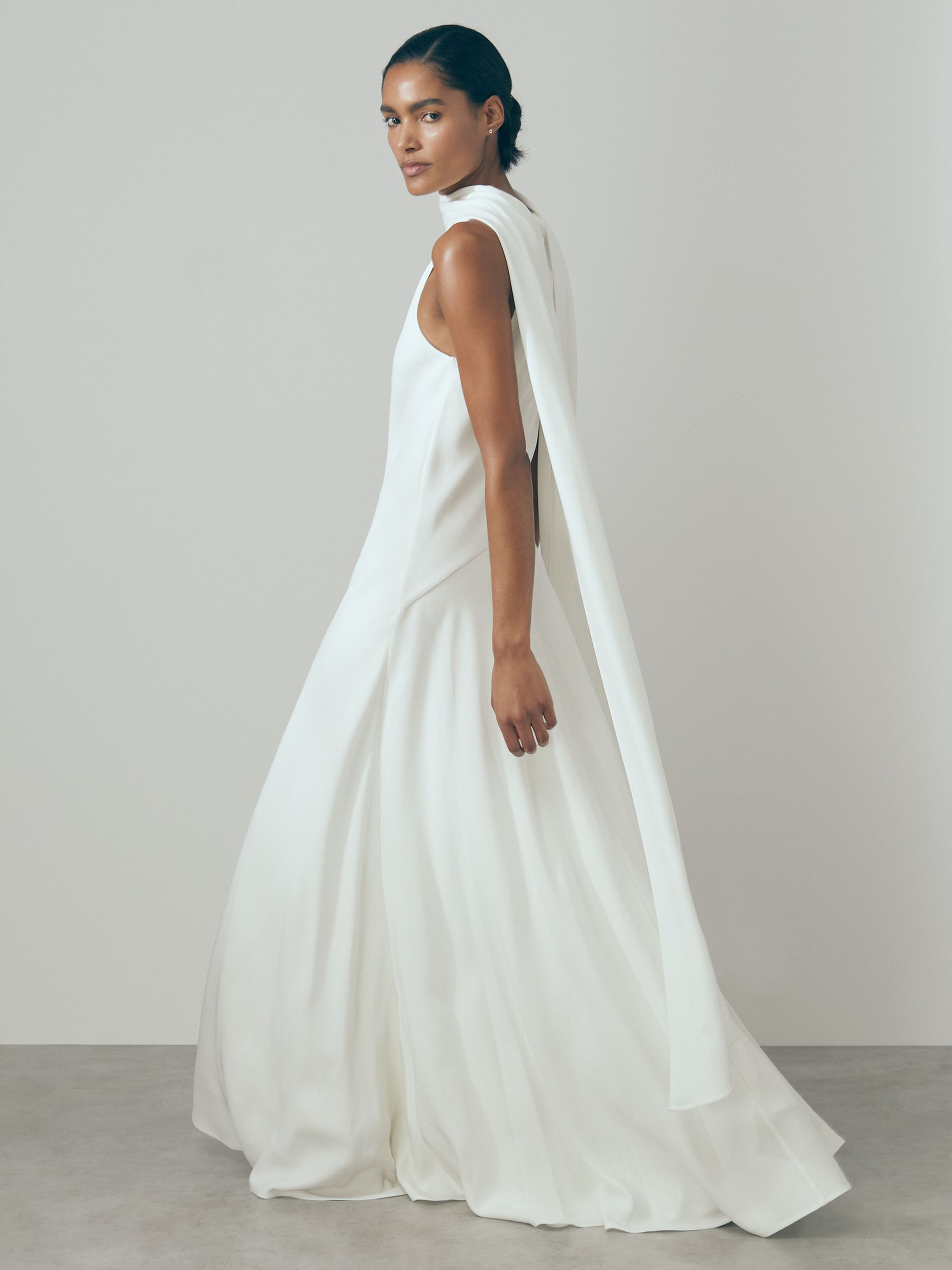 Atelier Cape Maxi Dress in Ivory - Image 1 of 6