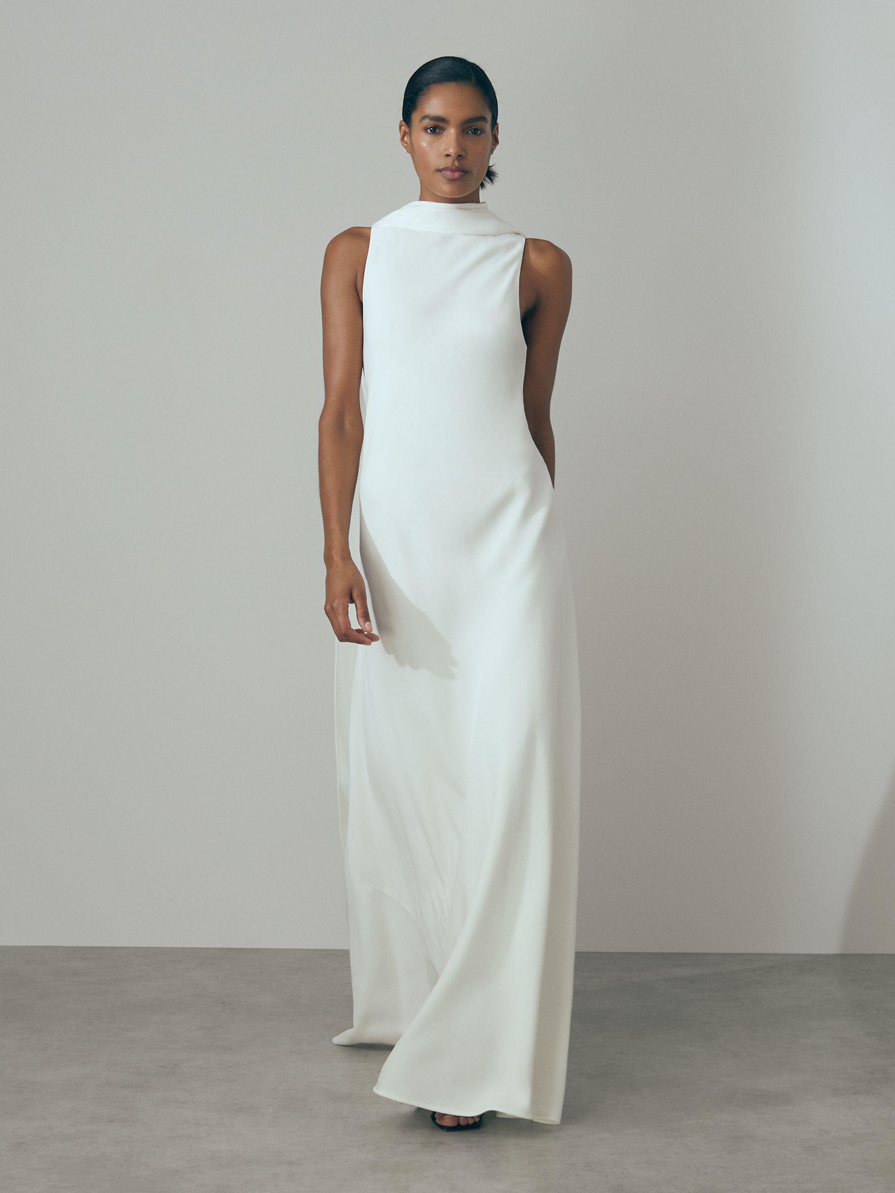 Atelier Cape Maxi Dress in Ivory - Image 3 of 6