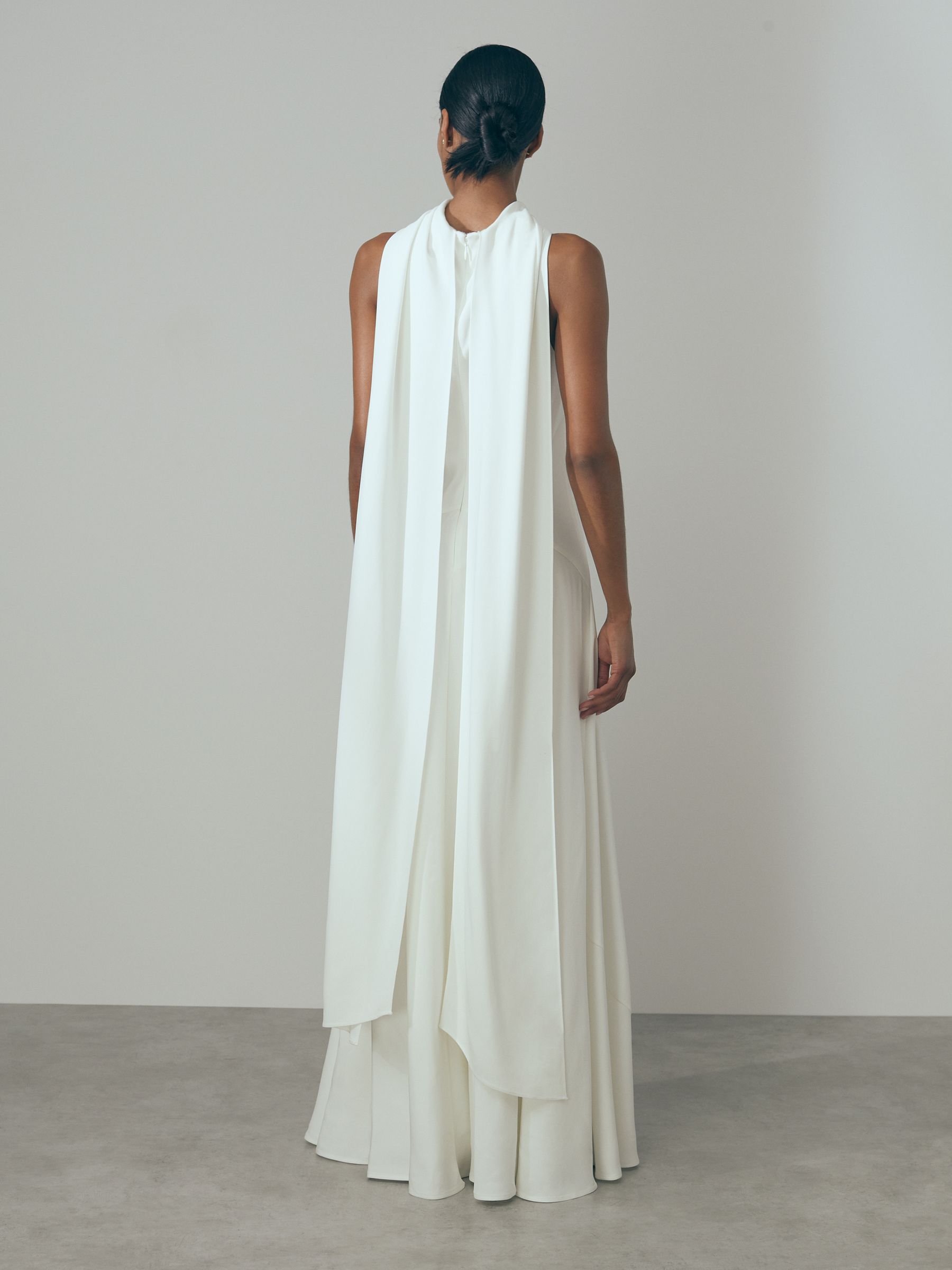 Atelier Cape Maxi Dress in Ivory - Image 5 of 6