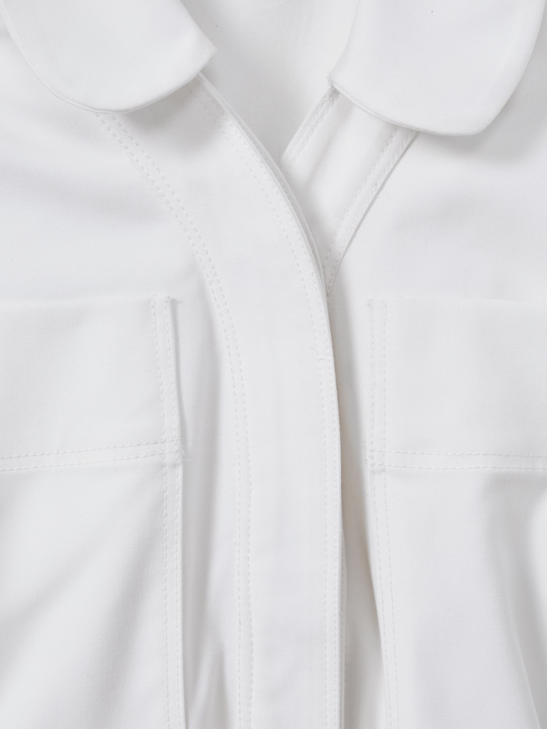 9-13 yrs Belted Puff Sleeve Dress in Ivory - Image 4 of 4