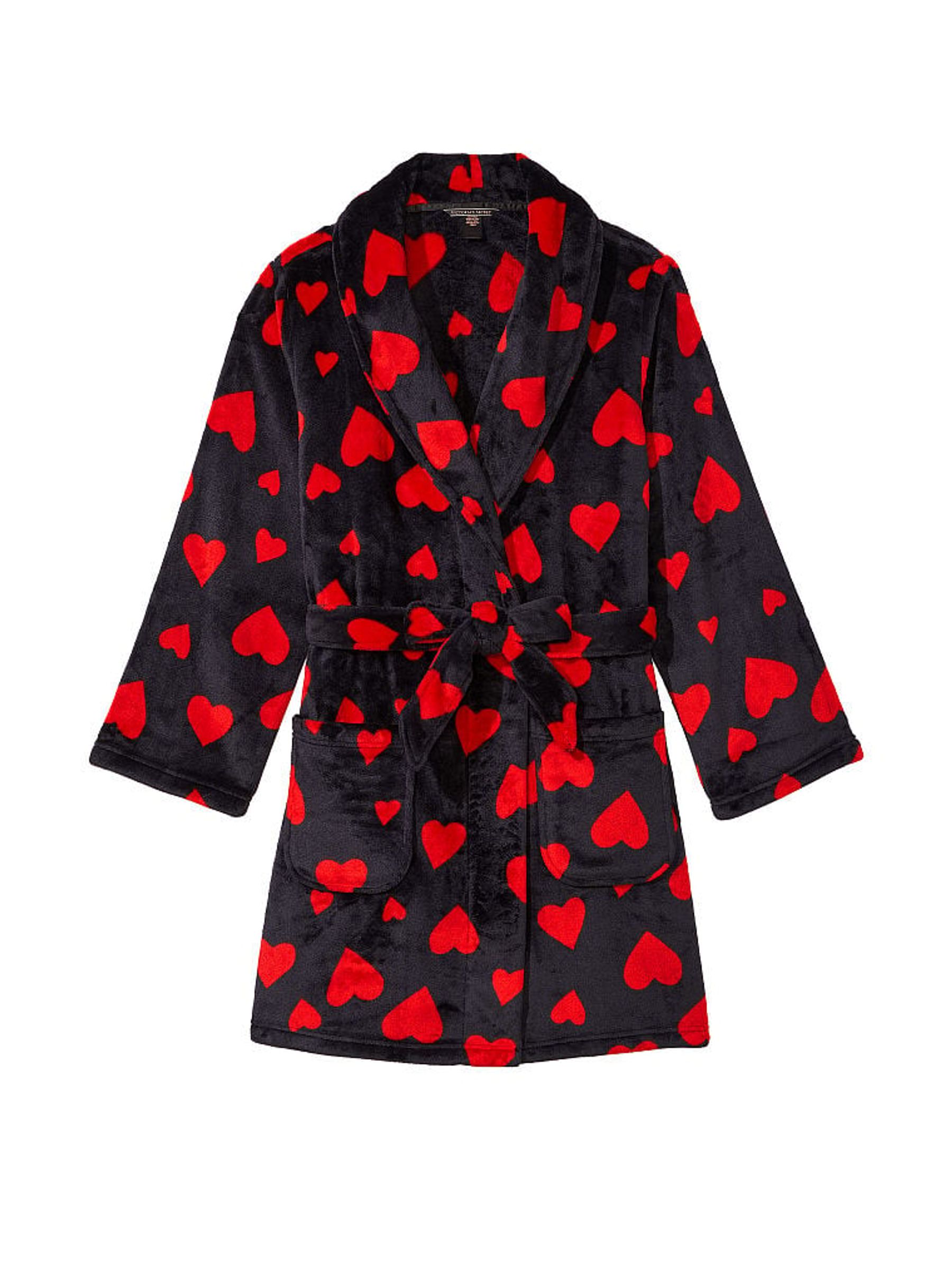 Black Lipstick Heart Cosy Short Dressing Gown - Image 3 of 3