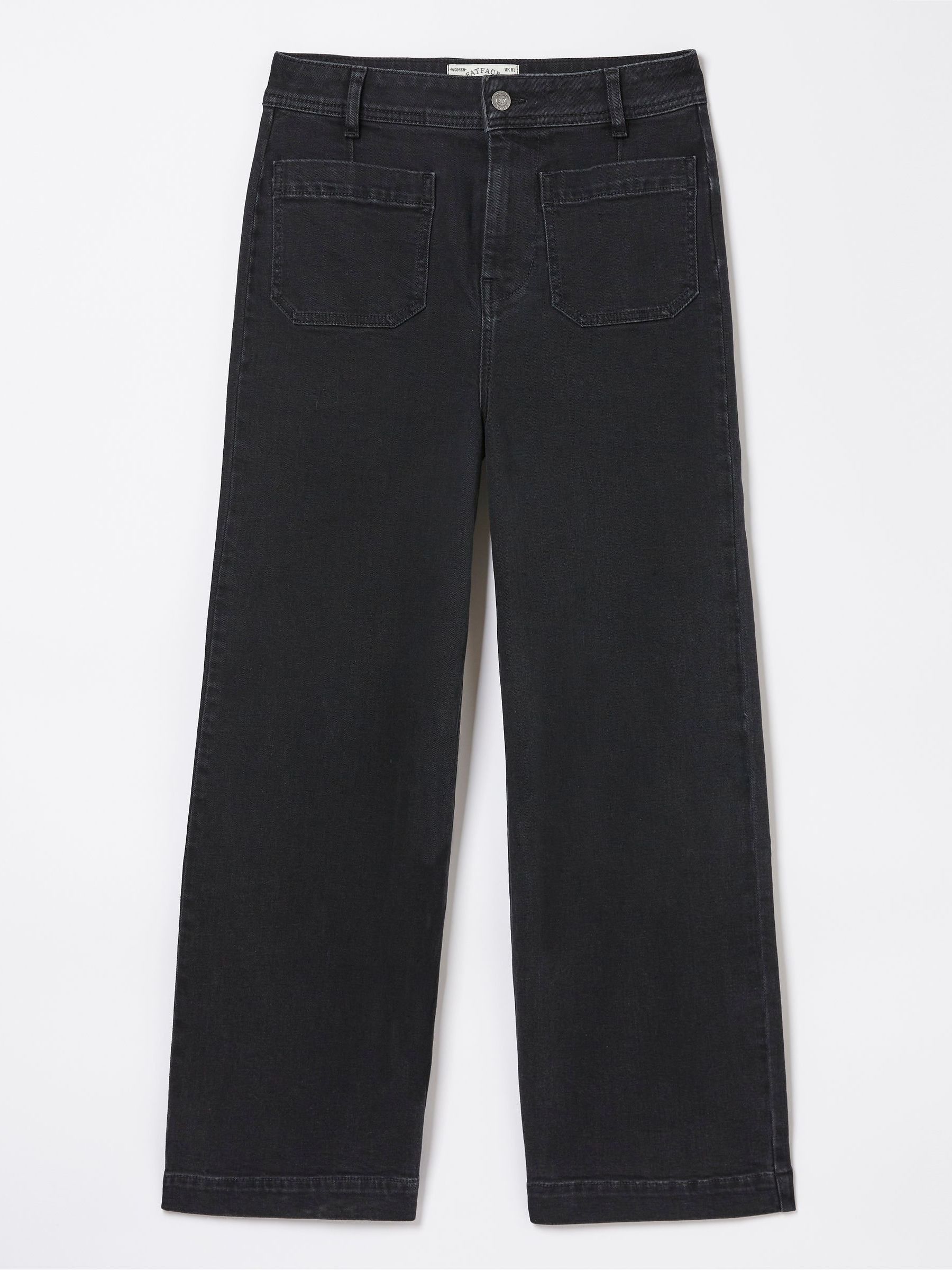 Keswick Black Wide Leg Crop Jeans - Image 4 of 4